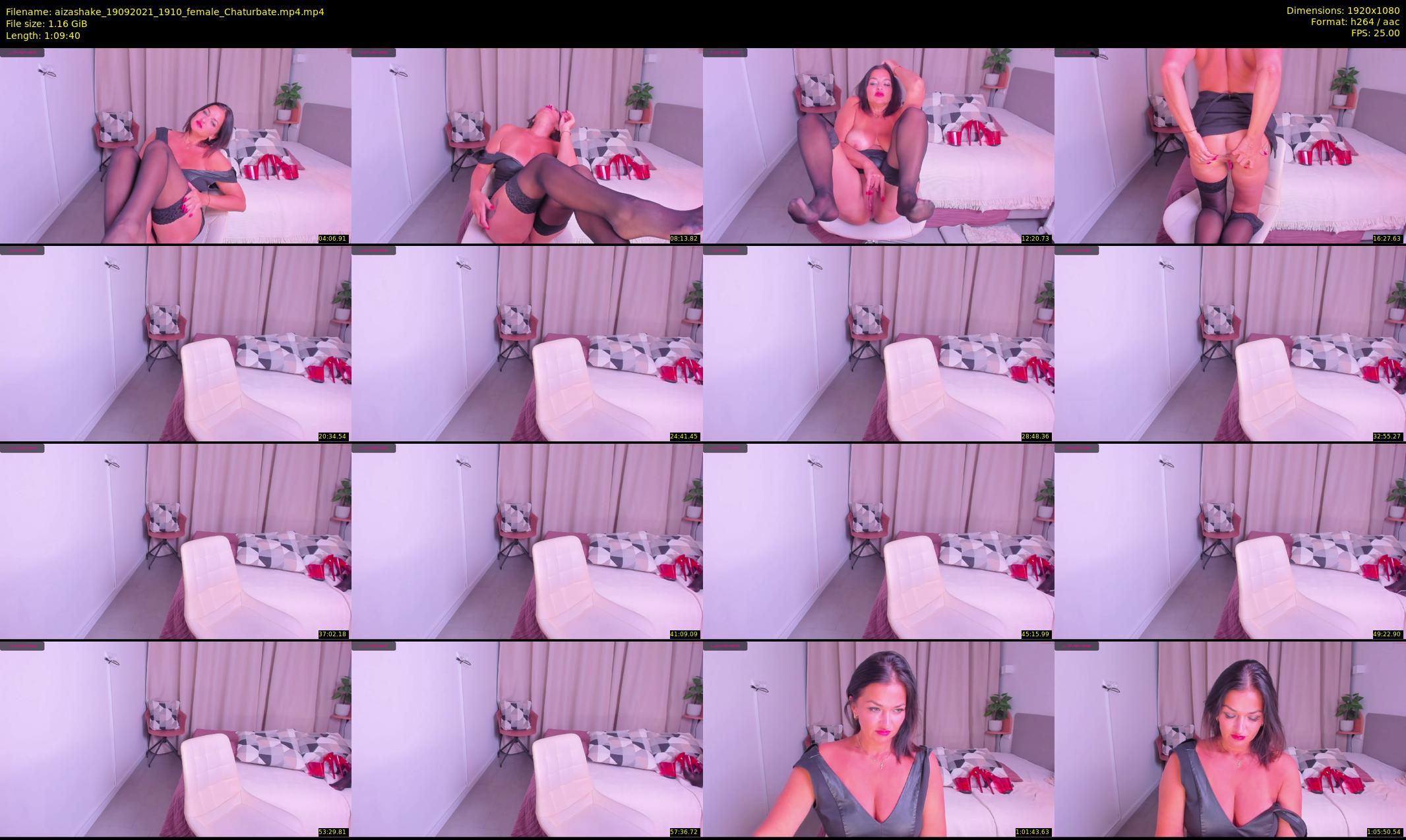 aizashake — 70 minute Chaturbate female cam show recording, 1080p, Sep 19, 2021