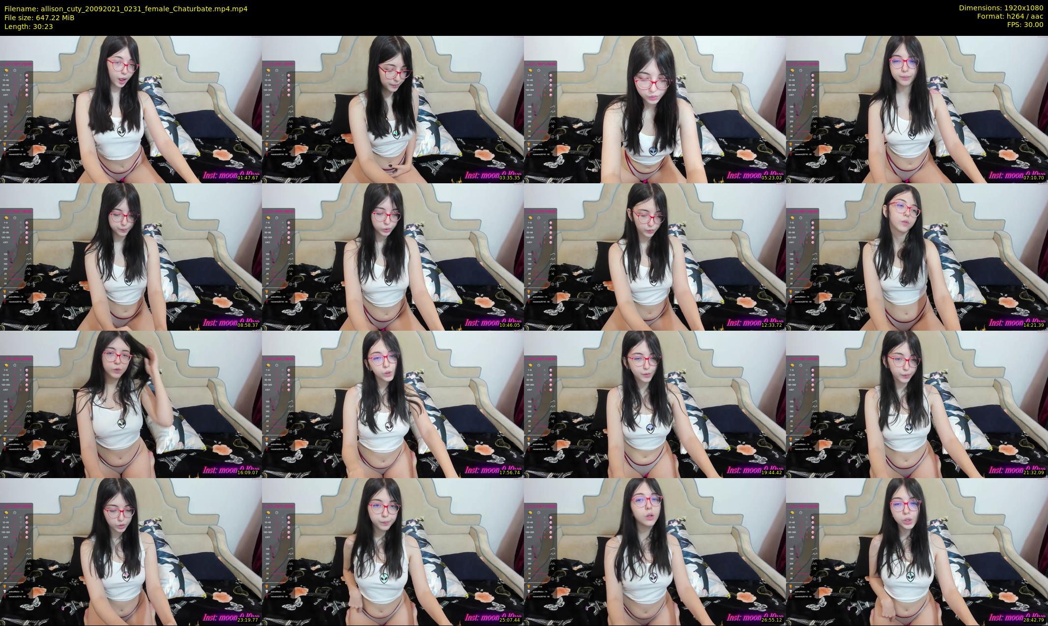 allison_cuty — 31 minute Chaturbate female cam show recording, 1080p, Sep 20, 2021