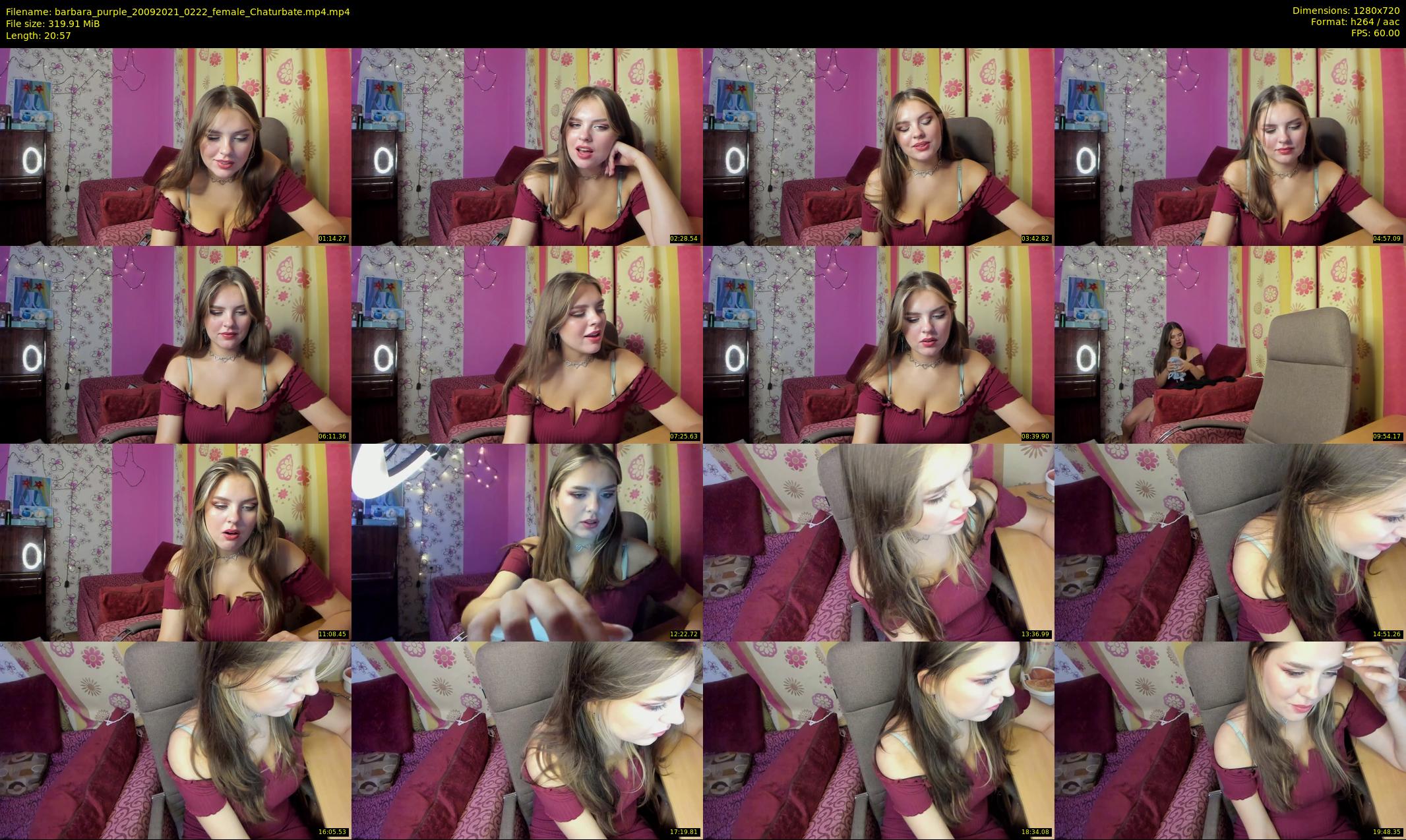 barbara_purple — 21 minute Chaturbate female cam show recording, 720p, Sep 20, 2021