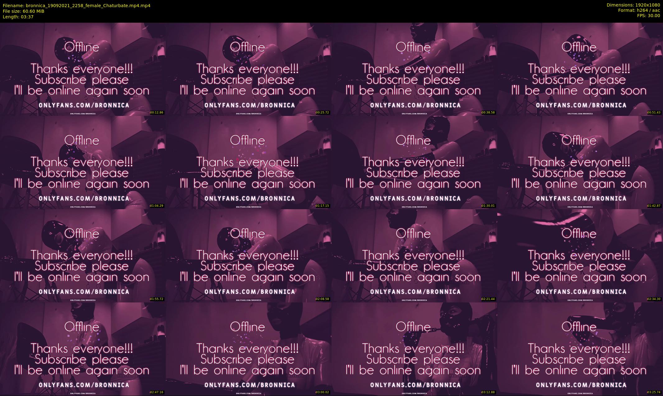 bronnica — 4 minute Chaturbate female cam show recording, 1080p, Sep 19, 2021