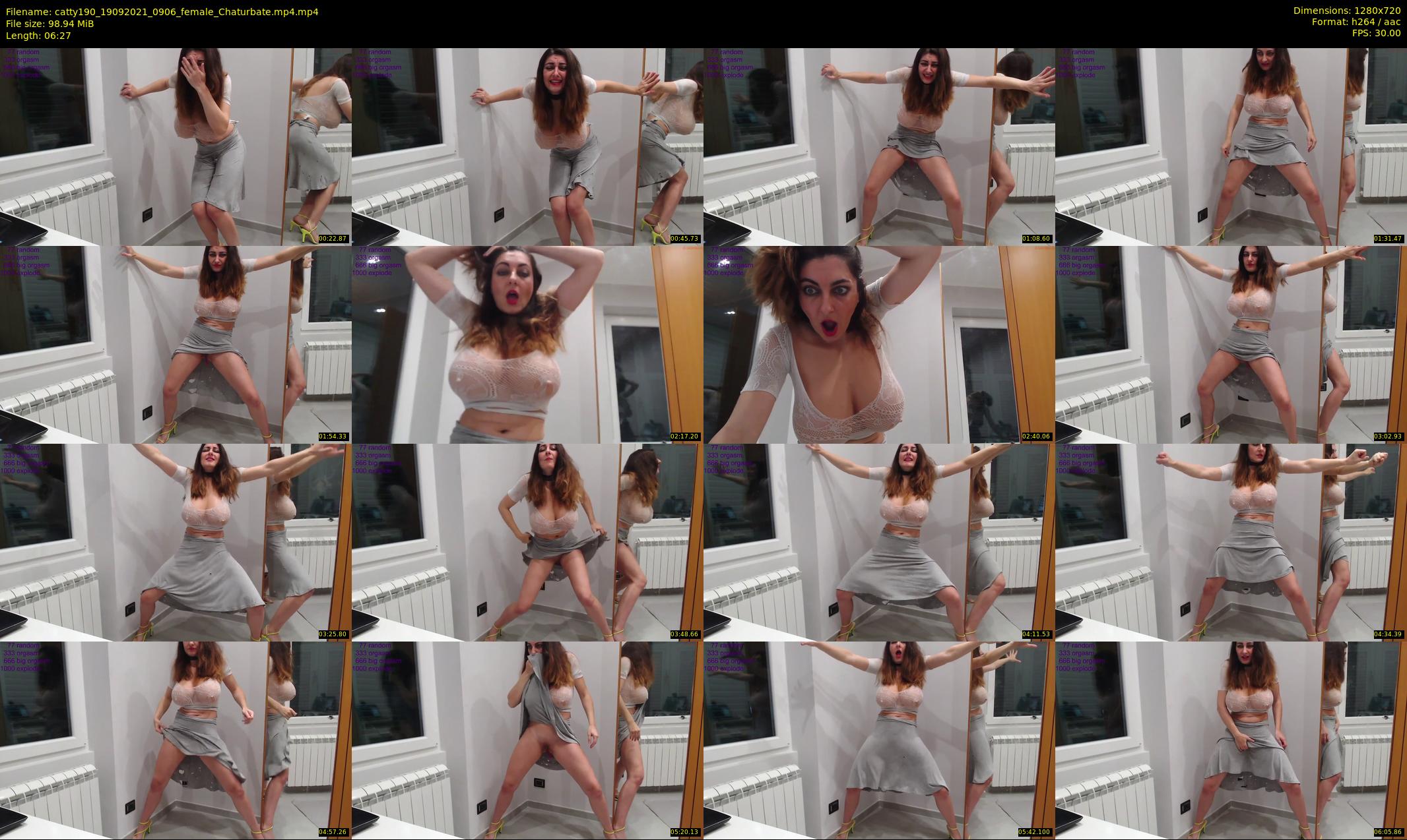 catty190 — 7 minute Chaturbate female cam show recording, 720p, Sep 19, 2021