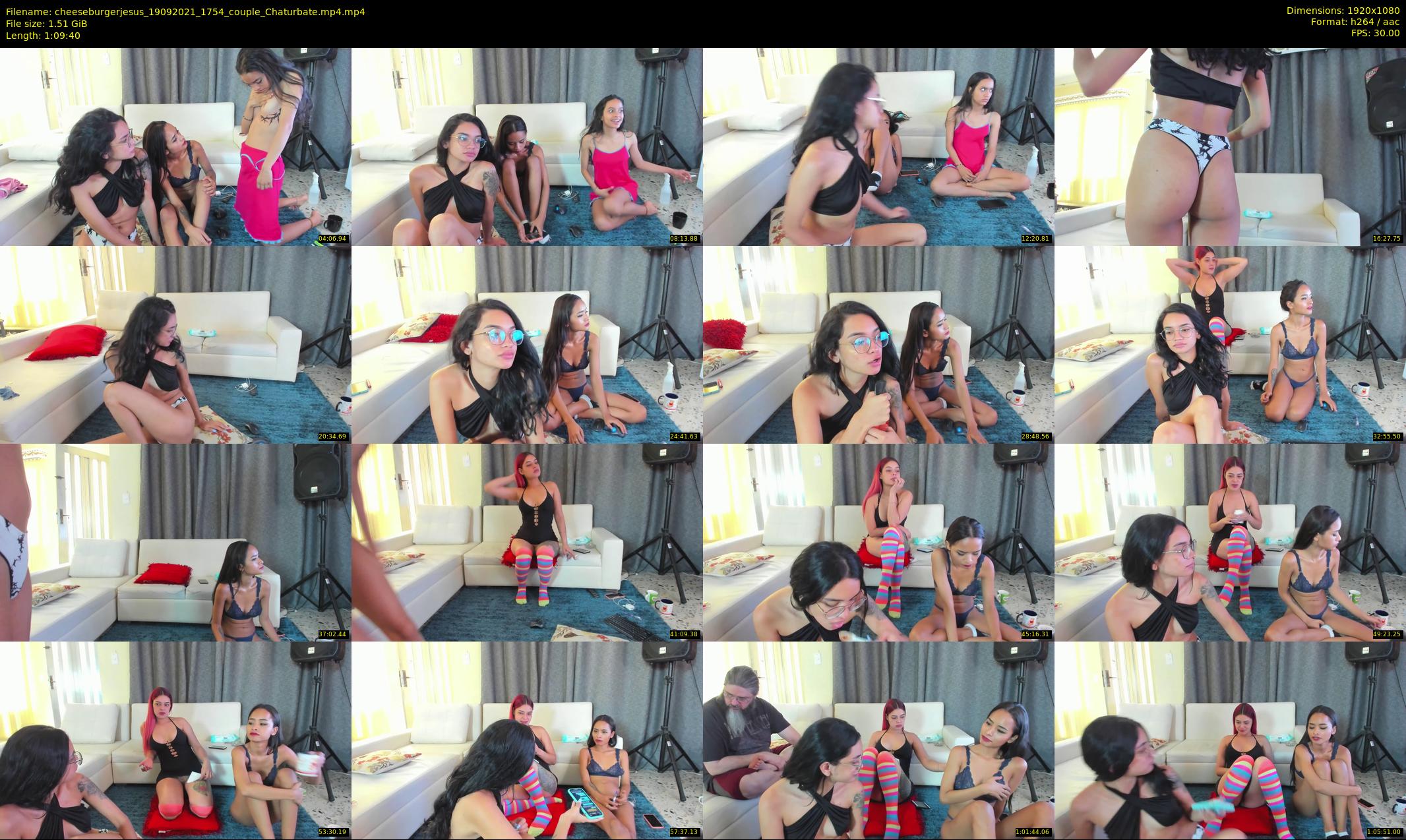 cheeseburgerjesus — 70 minute Chaturbate couple cam show recording, 1080p, Sep 19, 2021