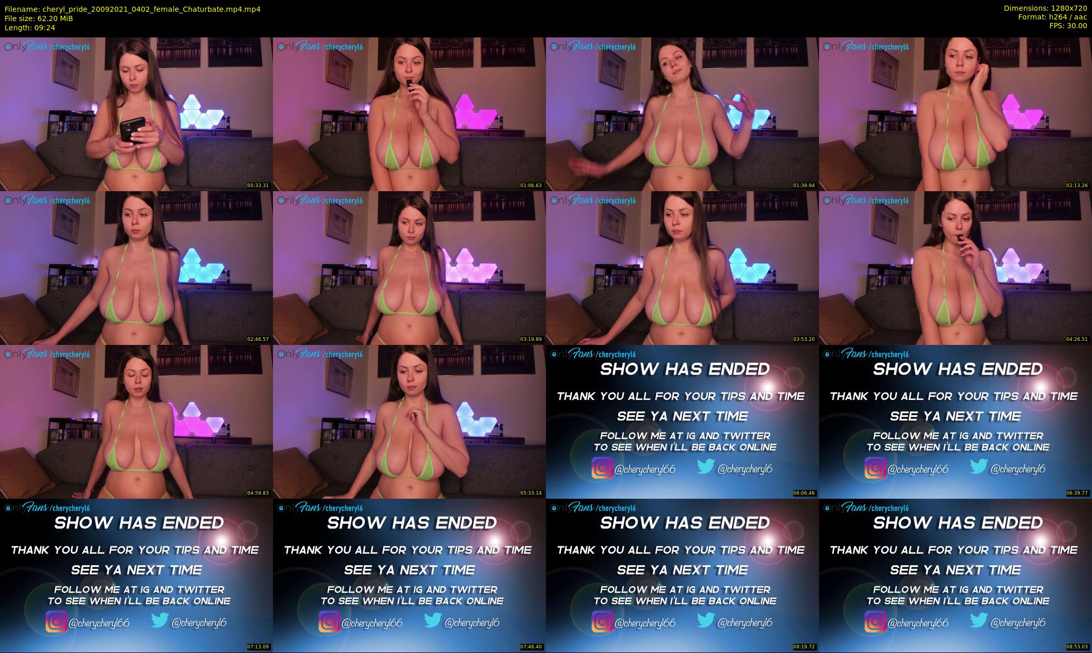 cheryl_pride — 10 minute Chaturbate female cam show recording, 720p, Sep 20, 2021