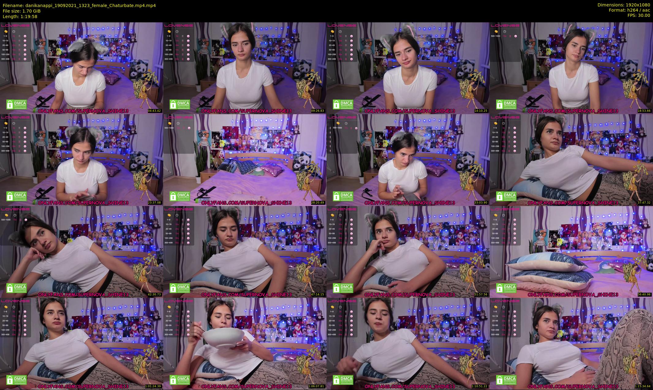 danikanappi — 80 minute Chaturbate female cam show recording, 1080p, Sep 19, 2021
