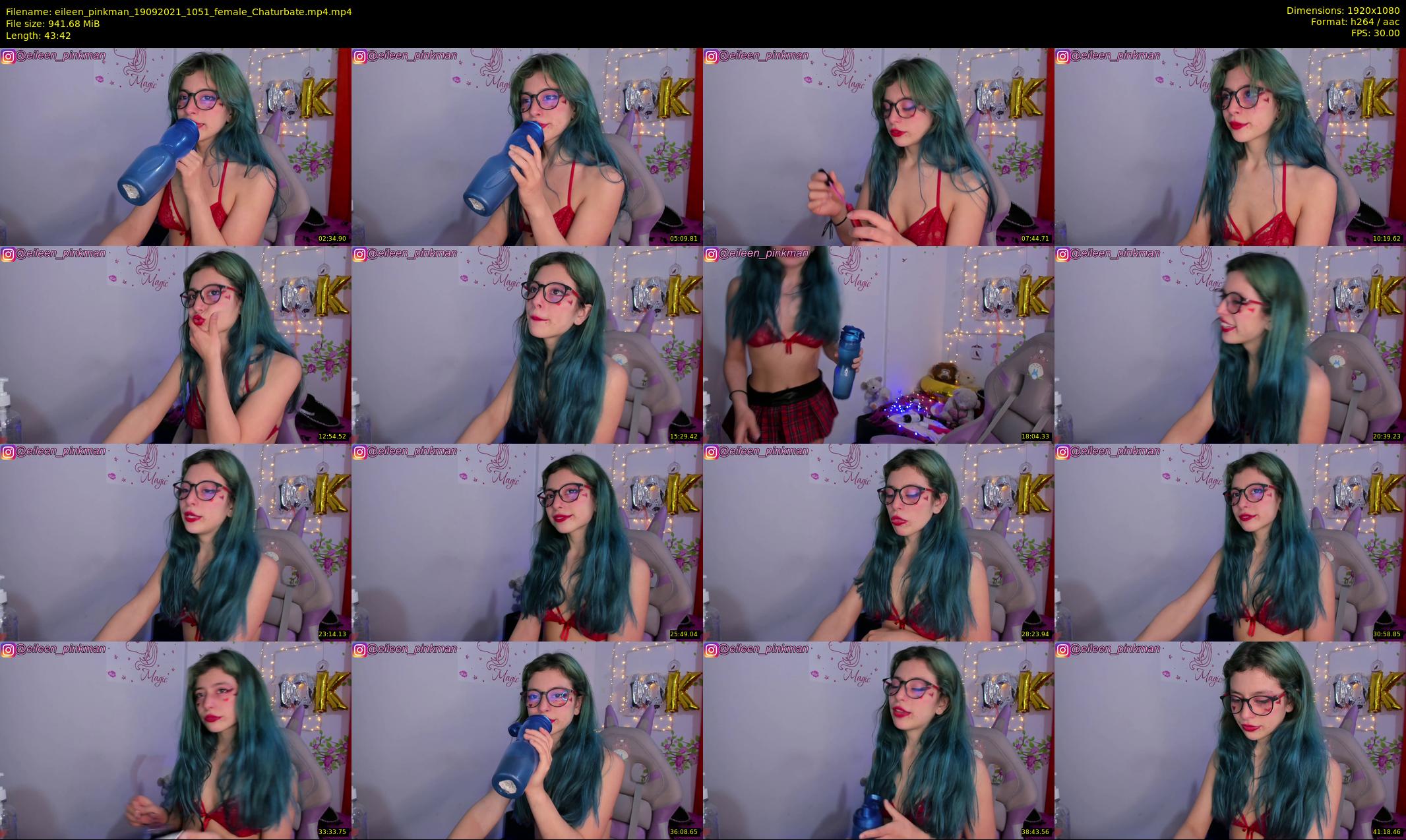 eileen_pinkman — 44 minute Chaturbate female cam show recording, 1080p, Sep 19, 2021