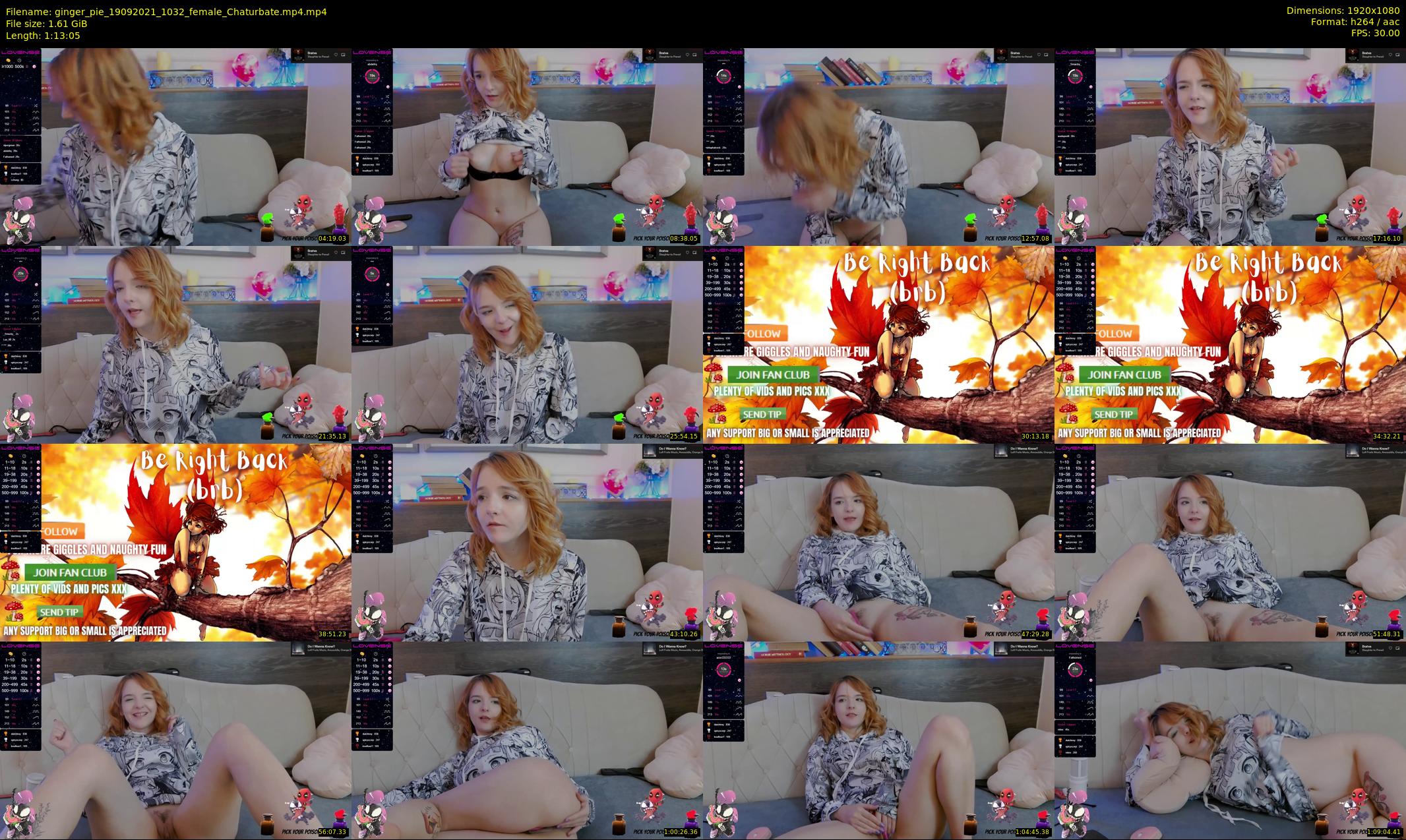 ginger_pie — 74 minute Chaturbate female cam show recording, 1080p, Sep 19, 2021