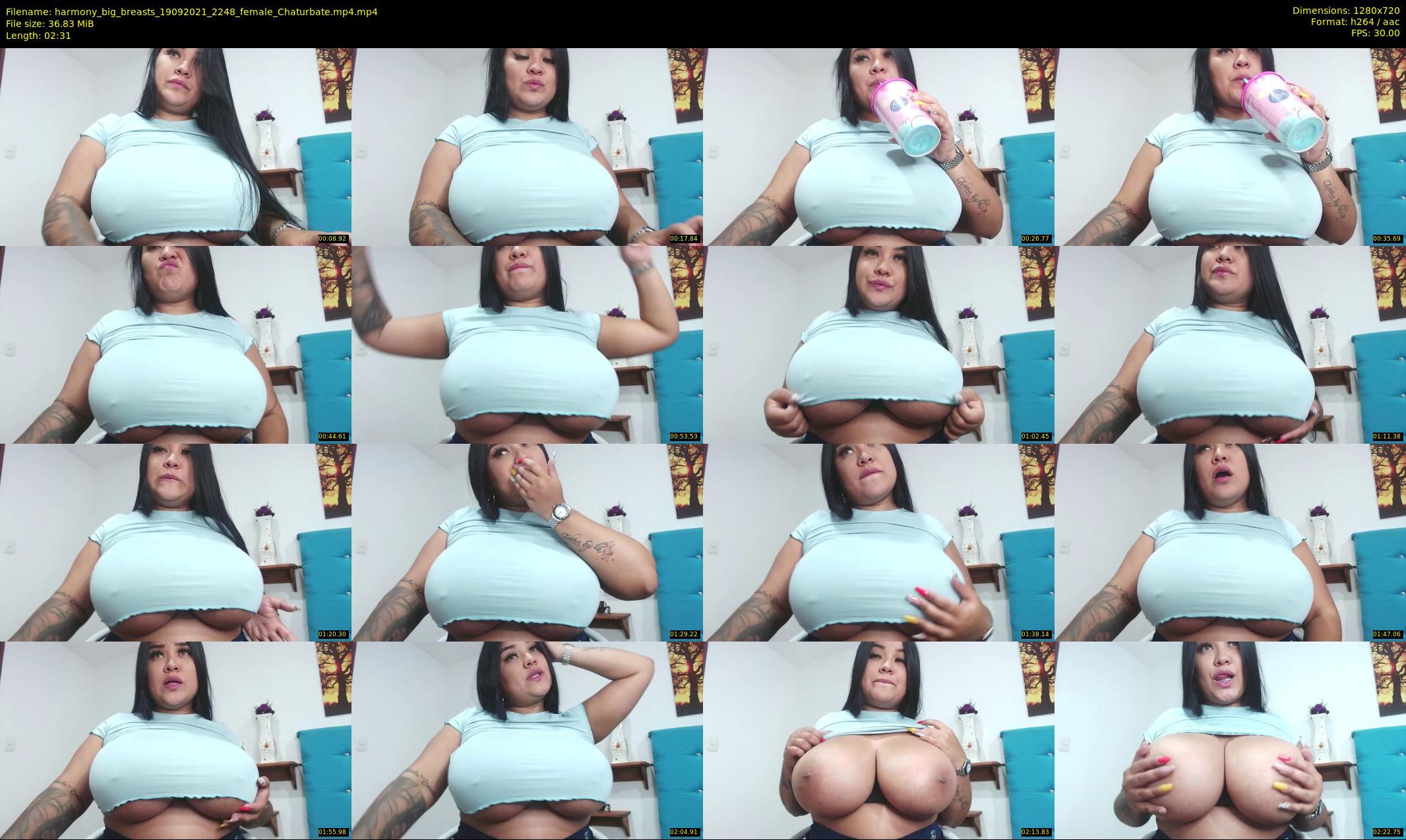 harmony_big_breasts — 3 minute Chaturbate female cam show recording, 720p, Sep 19, 2021