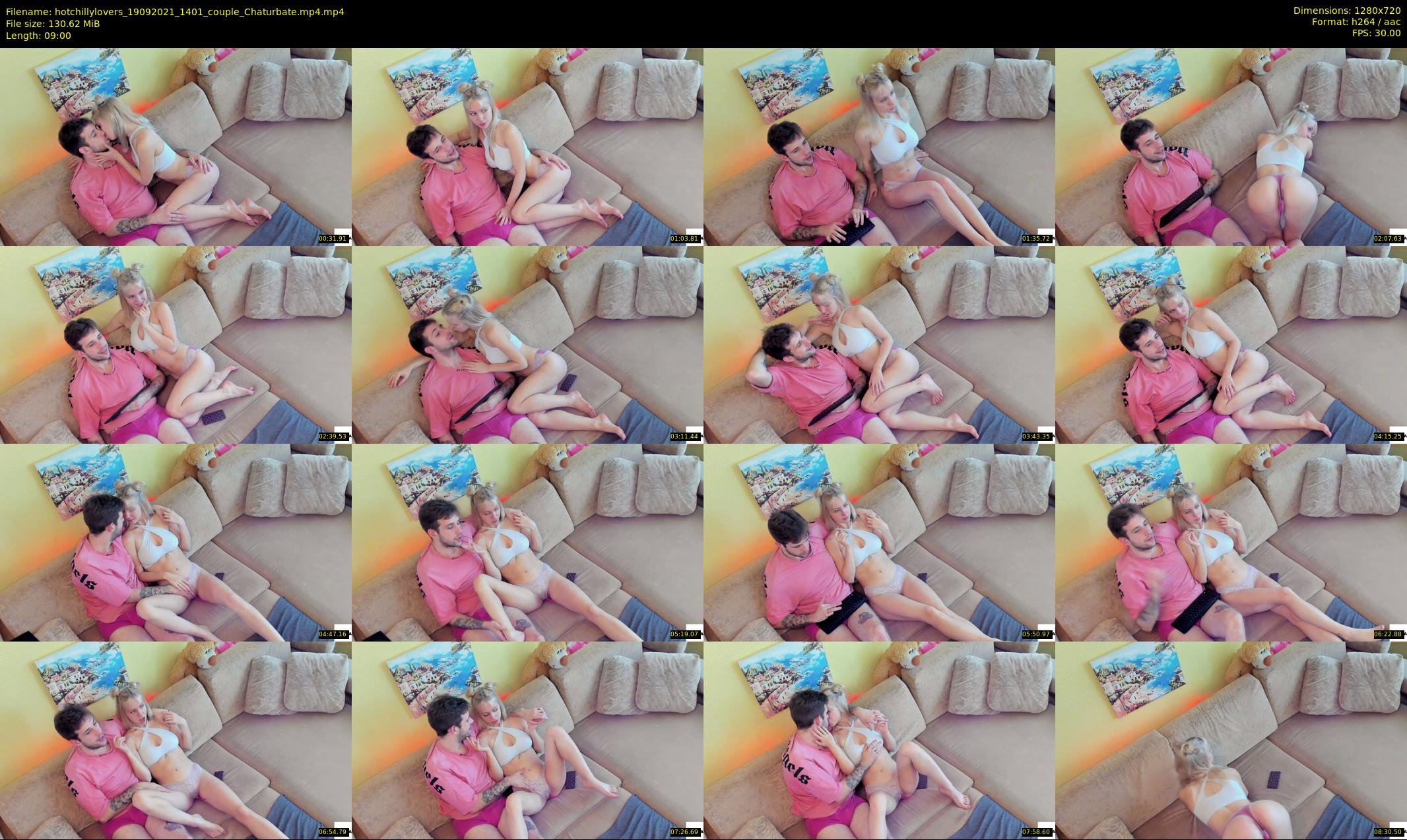 hotchillylovers — 9 minute Chaturbate couple cam show recording, 720p, Sep 19, 2021