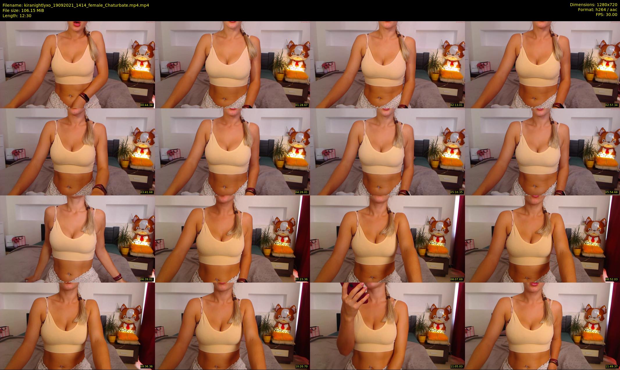 kiranightlyxo — 13 minute Chaturbate female cam show recording, 720p, Sep 19, 2021