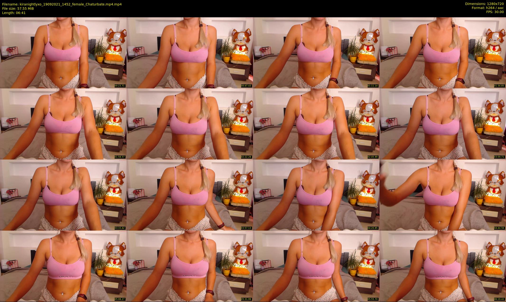 kiranightlyxo — 7 minute Chaturbate female cam show recording, 720p, Sep 19, 2021