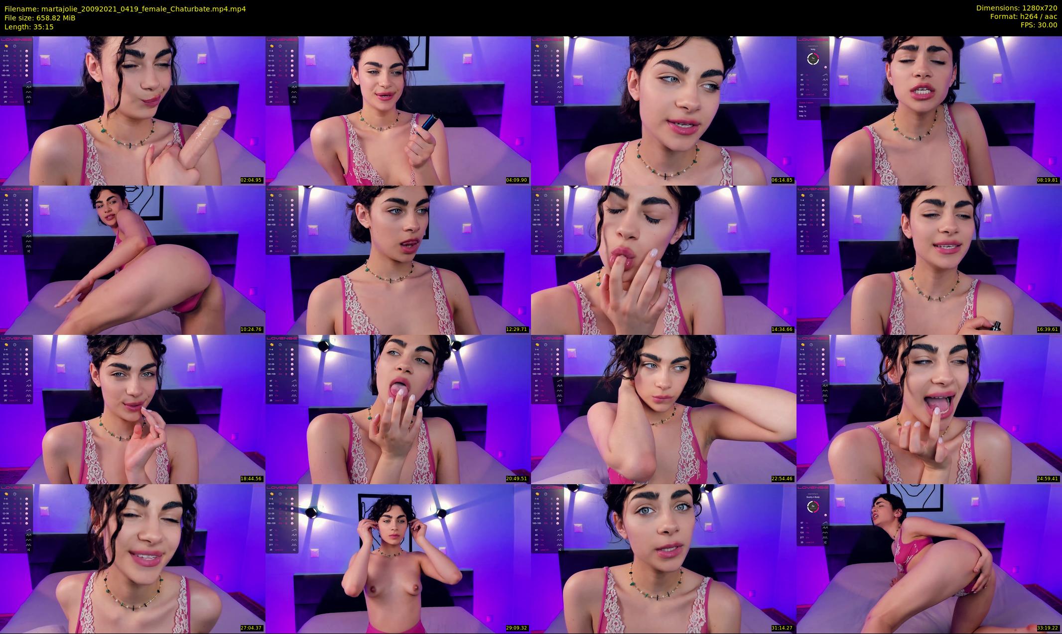 martajolie — 36 minute Chaturbate female cam show recording, 720p, Sep 20, 2021