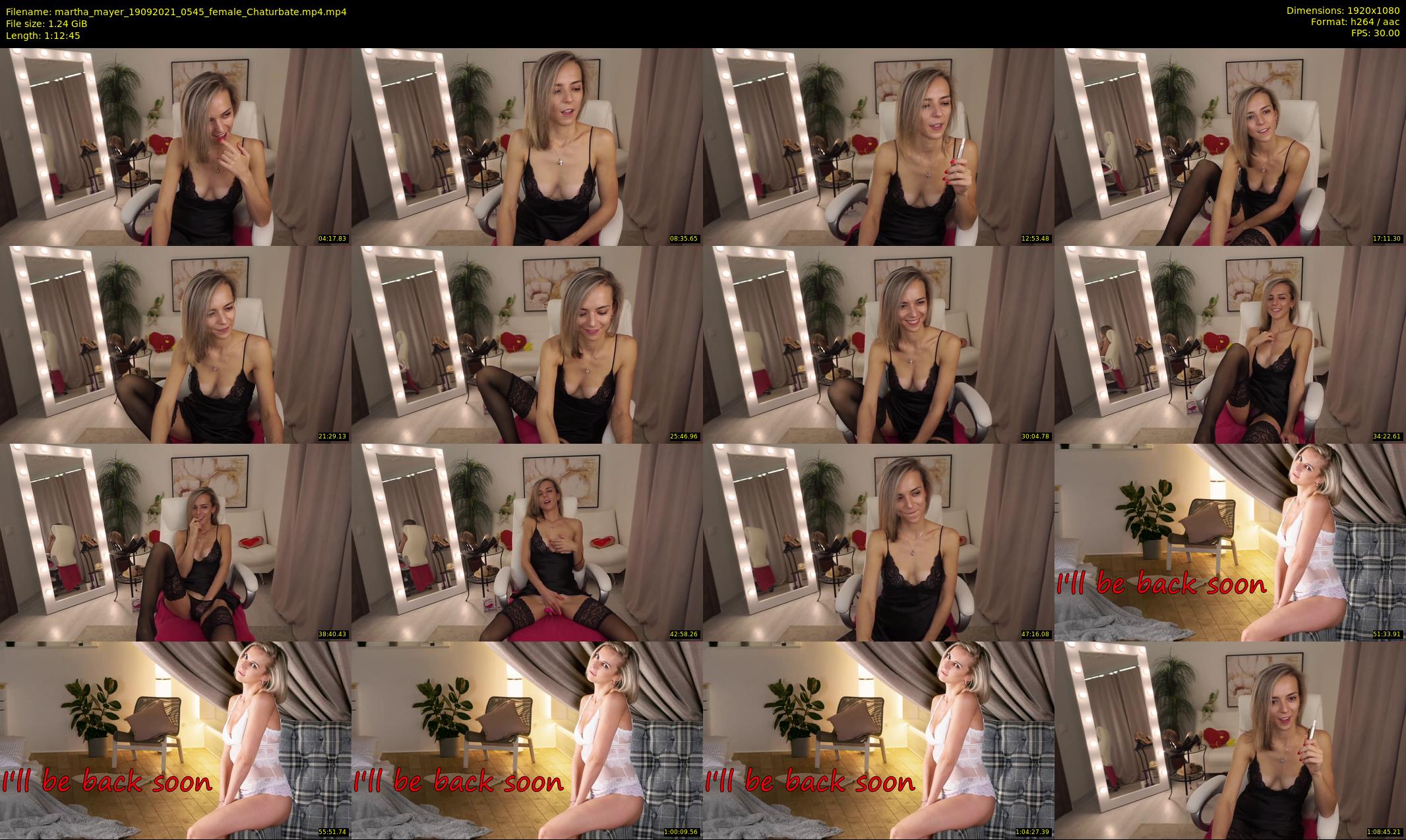 martha_mayer — 73 minute Chaturbate female cam show recording, 1080p, Sep 19, 2021