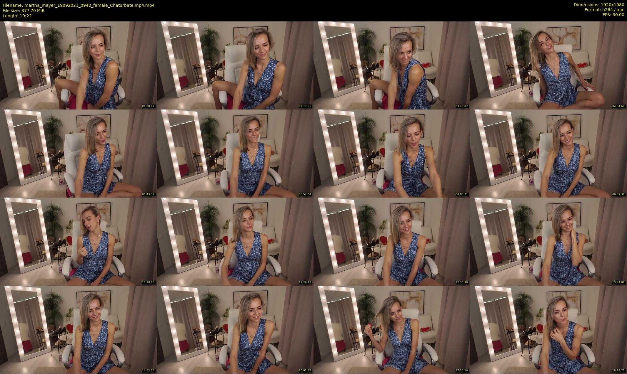 martha_mayer — 20 minute Chaturbate female cam show recording, 1080p, Sep 19, 2021