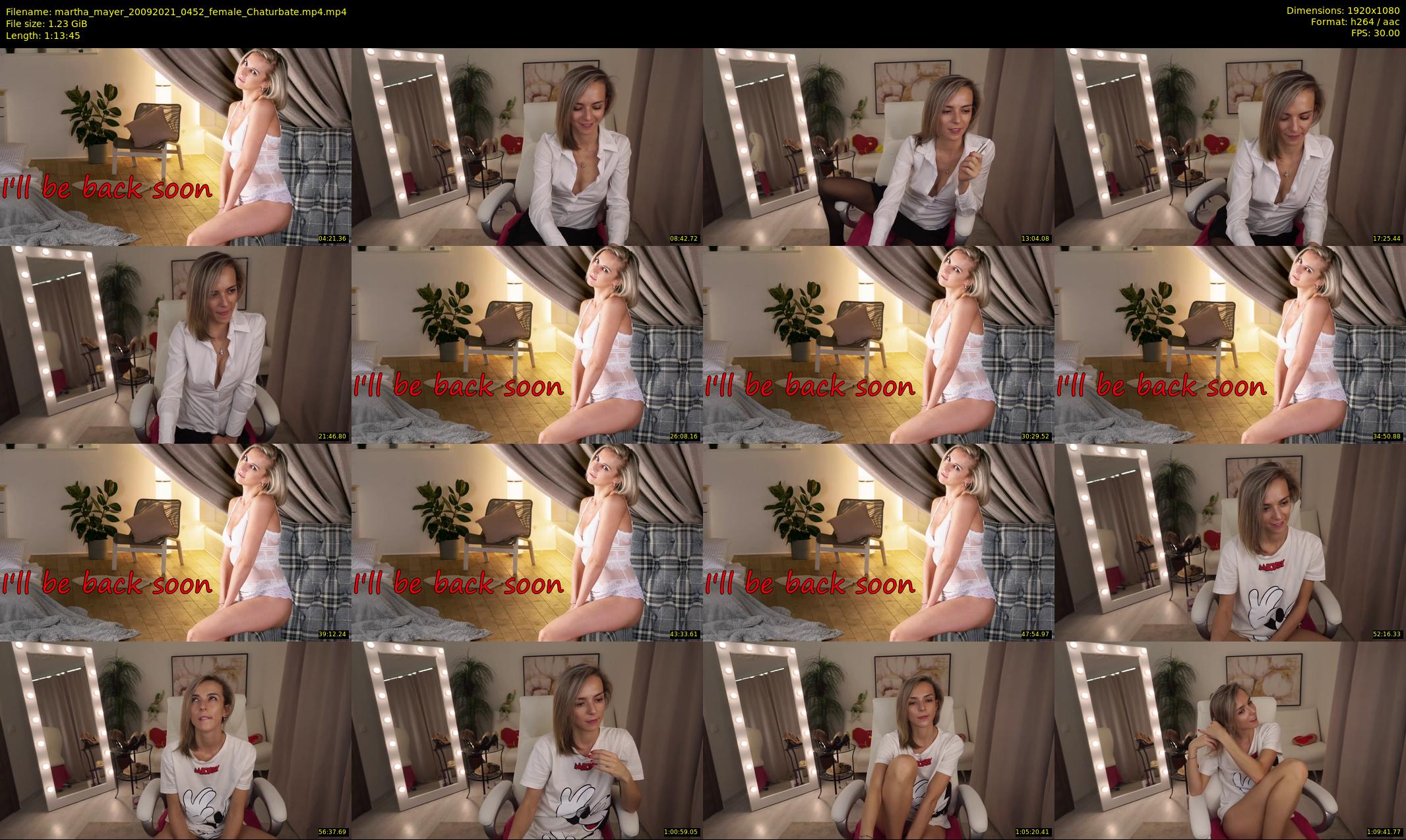 martha_mayer — 74 minute Chaturbate female cam show recording, 1080p, Sep 20, 2021