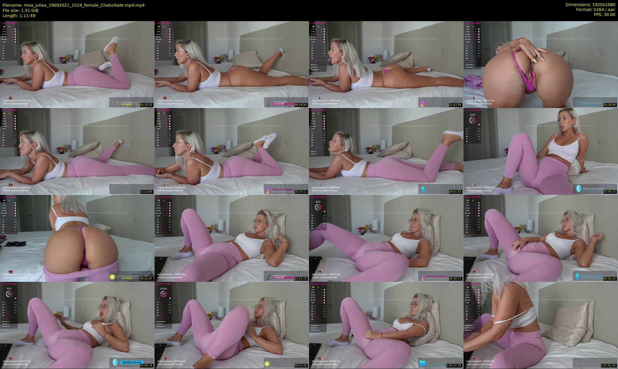 miss_juliaa — 72 minute Chaturbate female cam show recording, 1080p, Sep 19, 2021