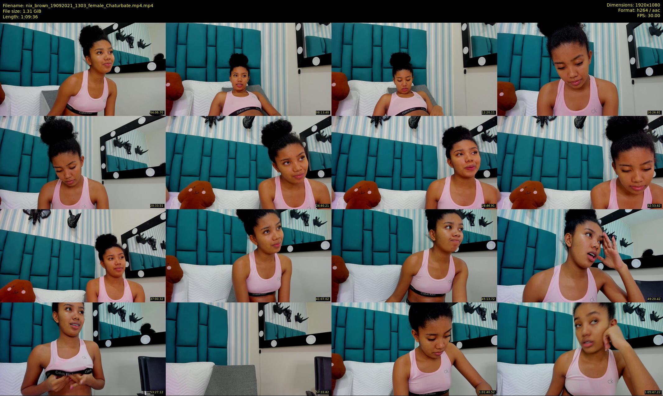 nix_brown — 70 minute Chaturbate female cam show recording, 1080p, Sep 19, 2021