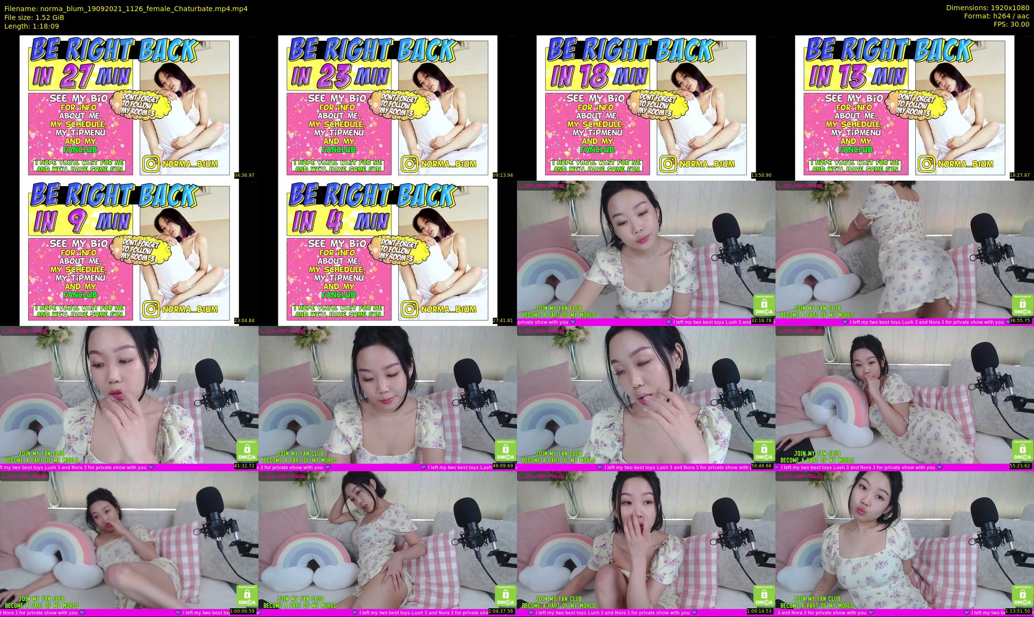 norma_blum — 79 minute Chaturbate female cam show recording, 1080p, Sep 19, 2021