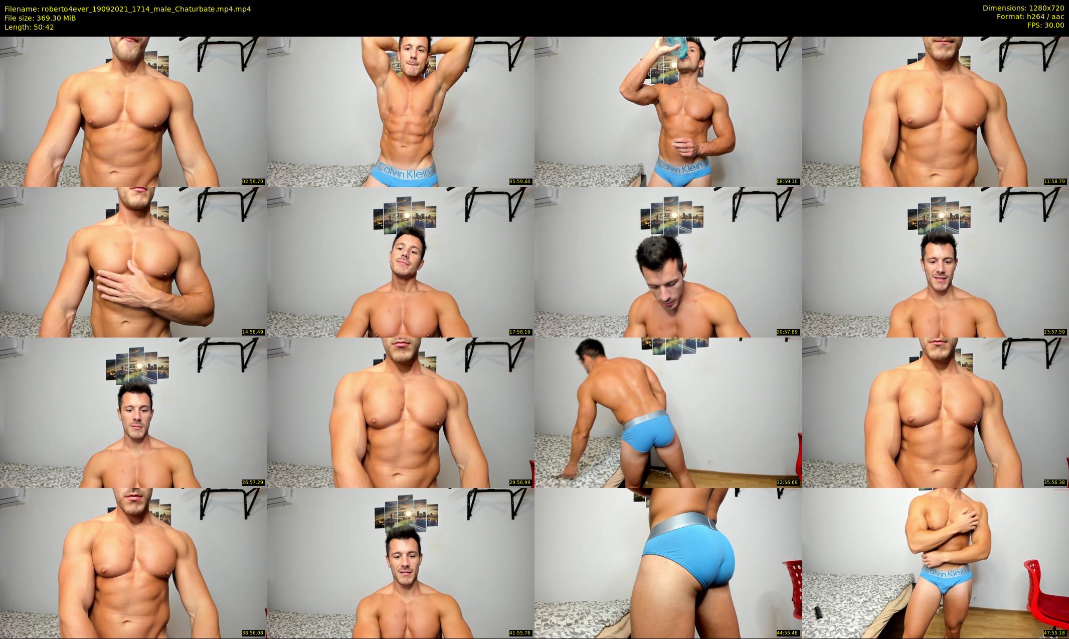 roberto4ever — 51 minute Chaturbate male cam show recording, 720p, Sep 19, 2021
