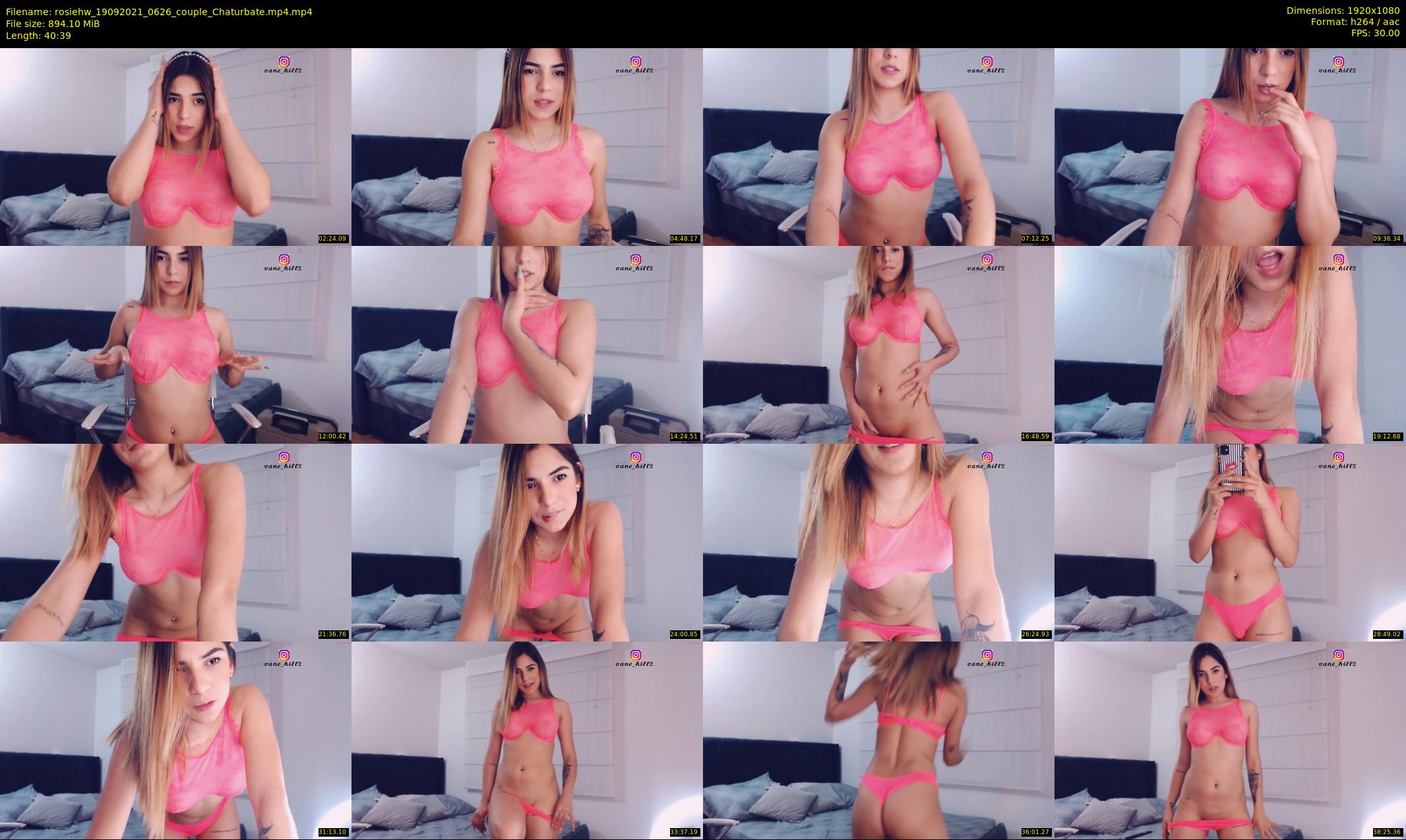 rosiehw — 41 minute Chaturbate couple cam show recording, 1080p, Sep 19, 2021
