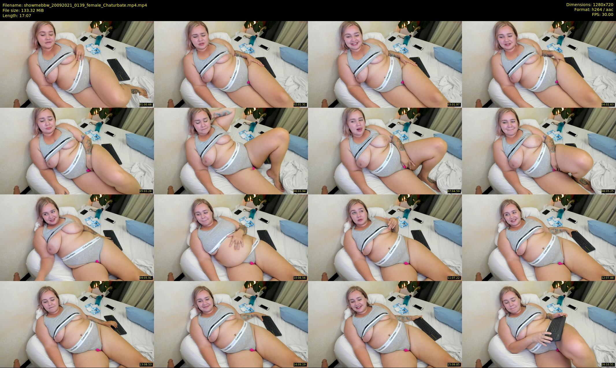 showmebbw — 18 minute Chaturbate female cam show recording, 720p, Sep 20, 2021