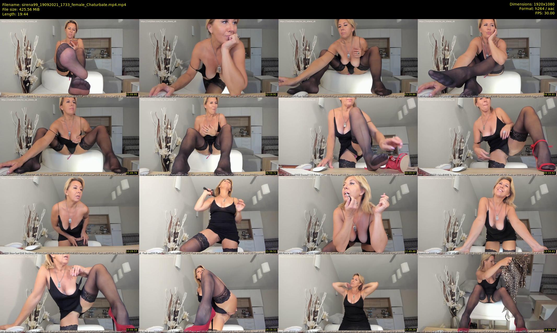 sirena99 — 20 minute Chaturbate female cam show recording, 1080p, Sep 19, 2021