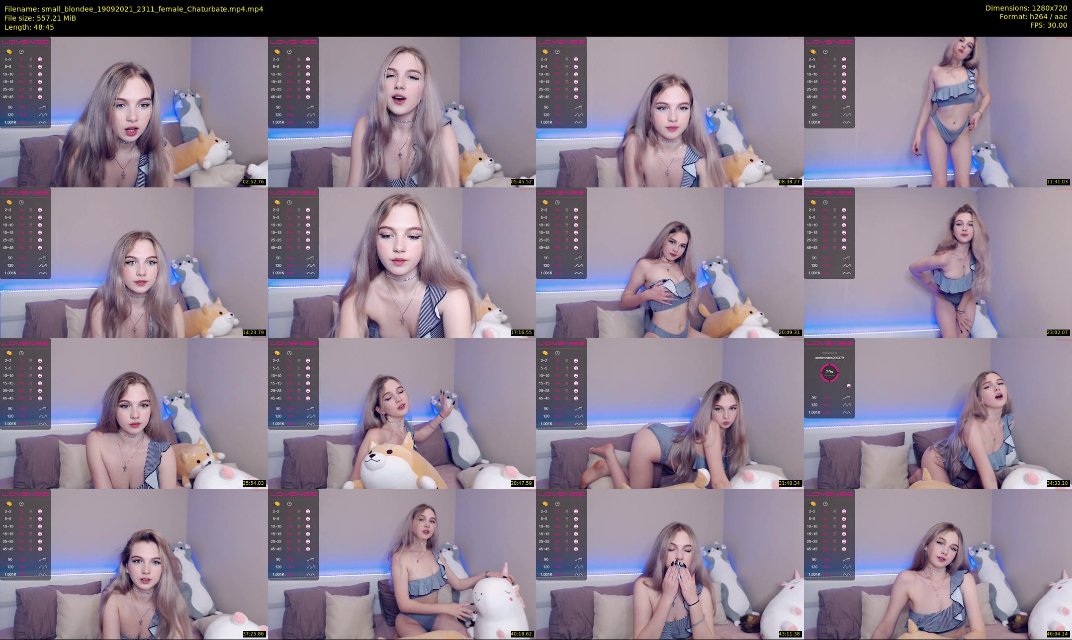 small_blondee — 49 minute Chaturbate female cam show recording, 720p, Sep 19, 2021