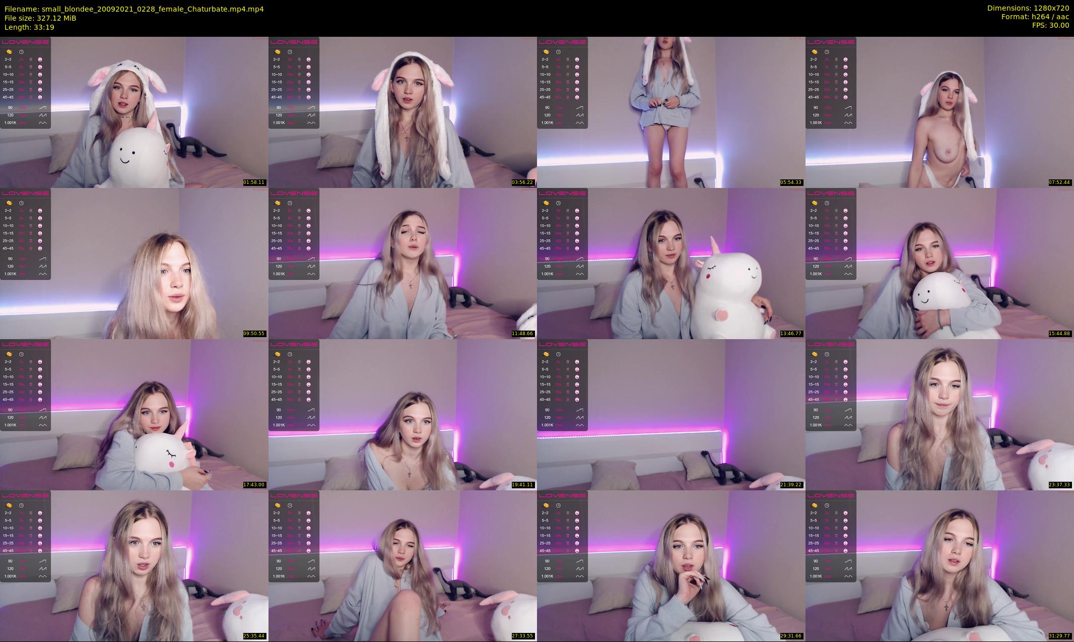 small_blondee — 34 minute Chaturbate female cam show recording, 720p, Sep 20, 2021
