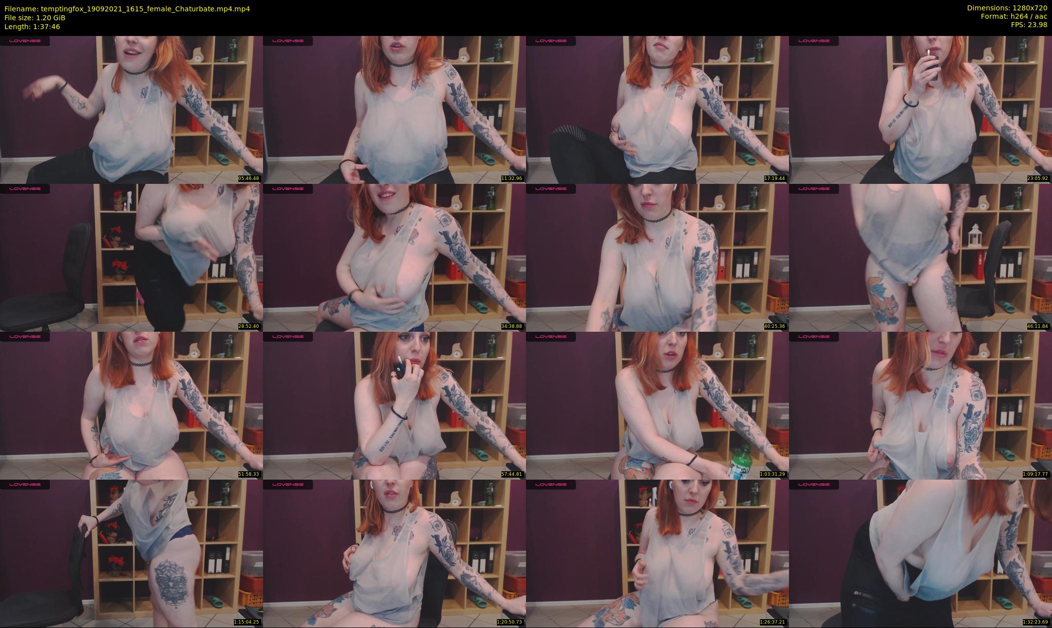 temptingfox — 98 minute Chaturbate female cam show recording, 720p, Sep 19, 2021