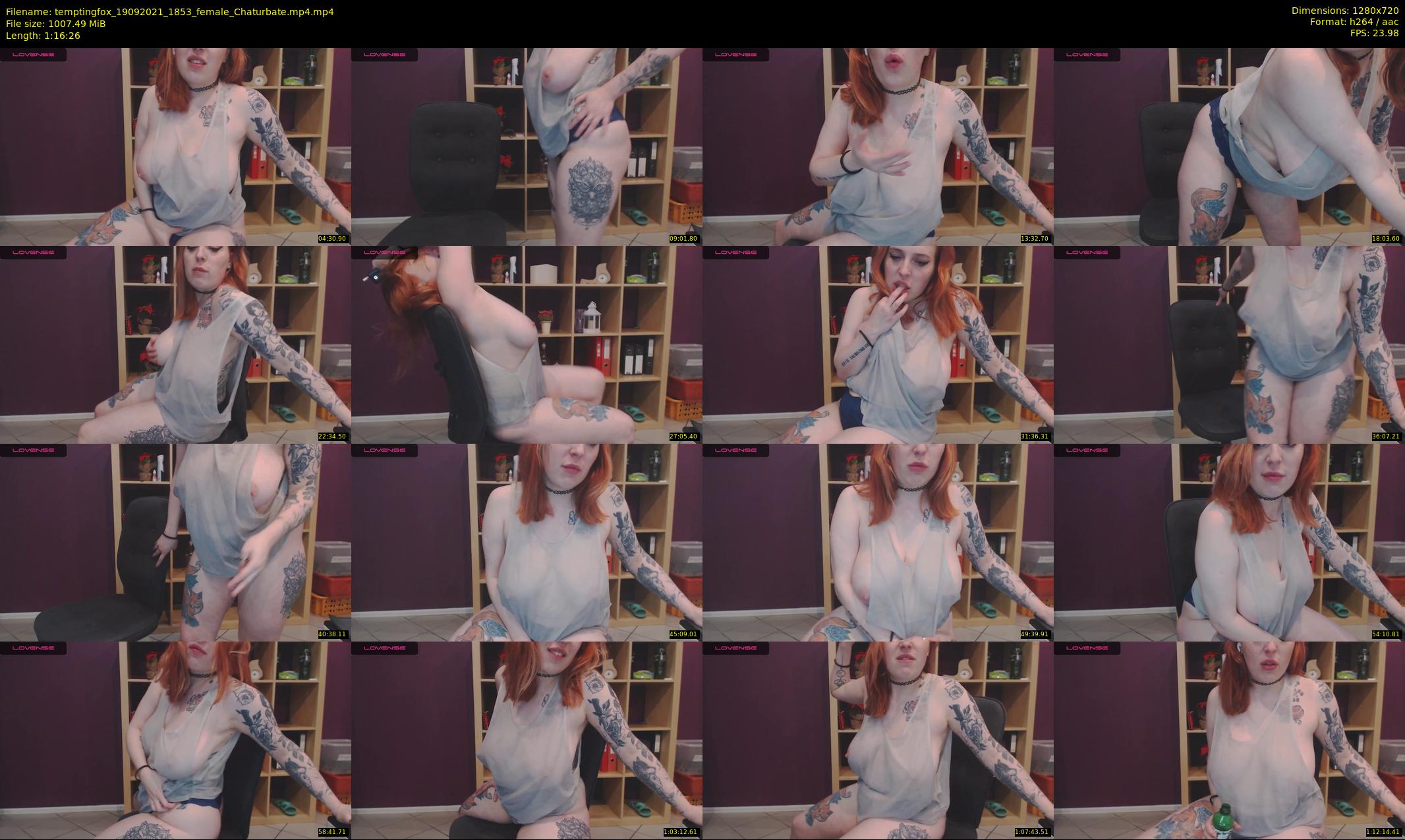 temptingfox — 77 minute Chaturbate female cam show recording, 720p, Sep 19, 2021