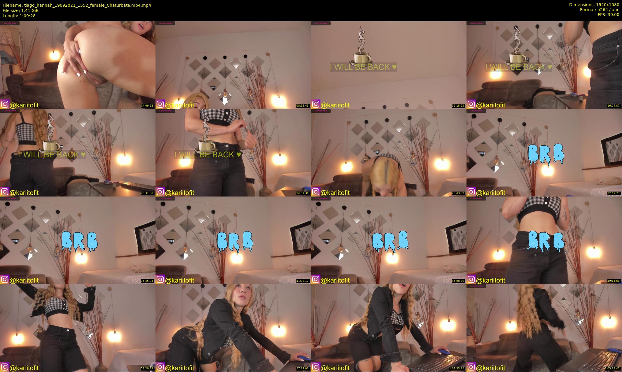 tiago_hannah — 70 minute Chaturbate couple cam show recording, 1080p, Sep 19, 2021