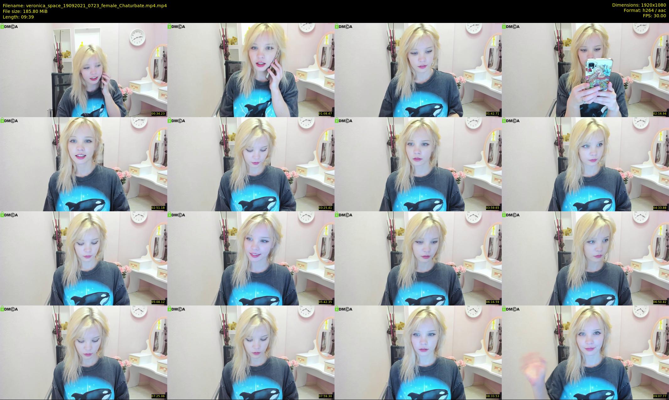 veronica_space — 10 minute Chaturbate female cam show recording, 1080p, Sep 19, 2021