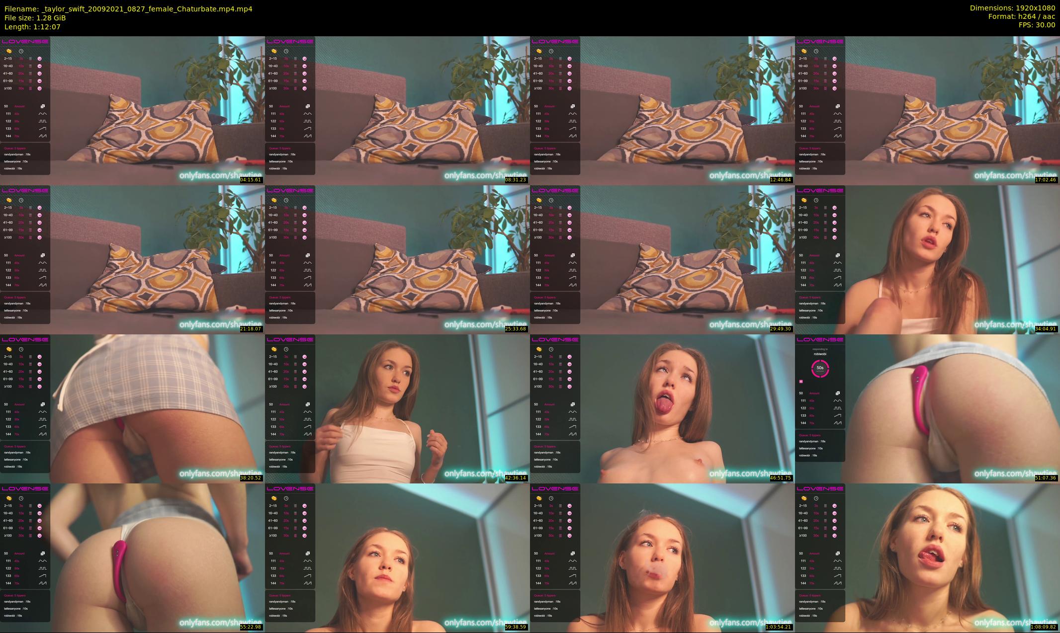 _taylor_swift — 73 minute Chaturbate female cam show recording, 1080p, Sep 20, 2021