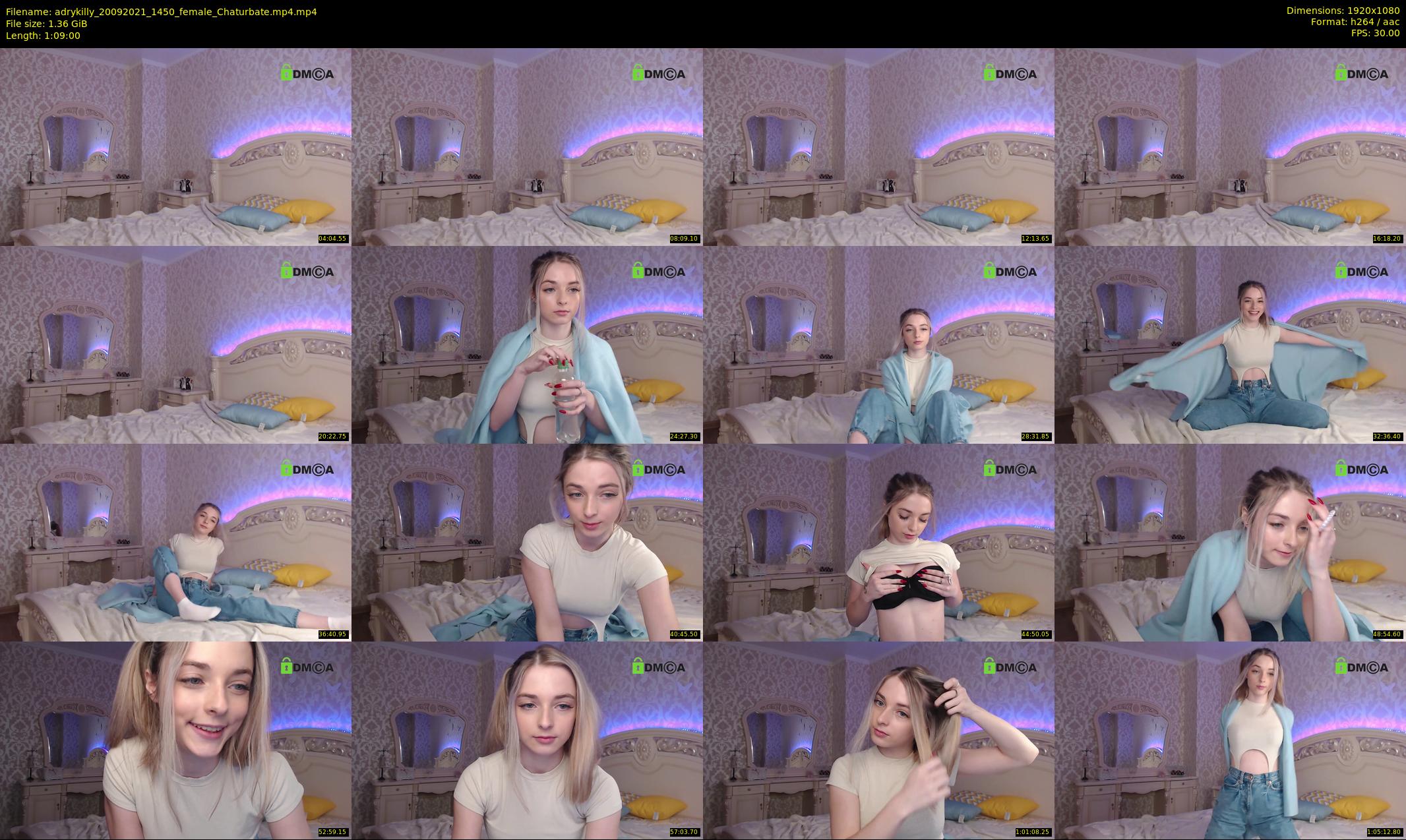 adrykilly — 69 minute Chaturbate female cam show recording, 1080p, Sep 20, 2021