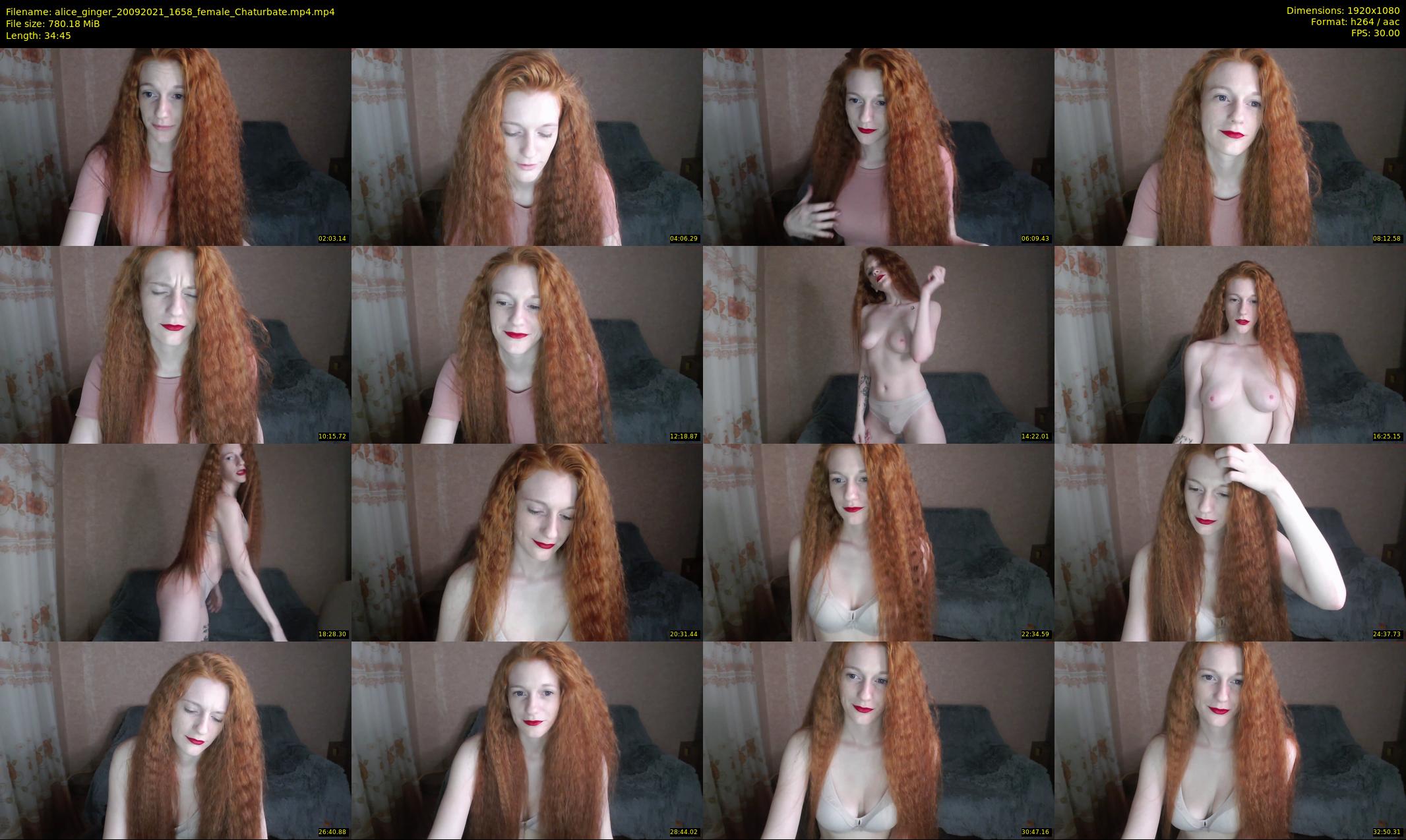 alice_ginger — 35 minute Chaturbate female cam show recording, 1080p, Sep 20, 2021