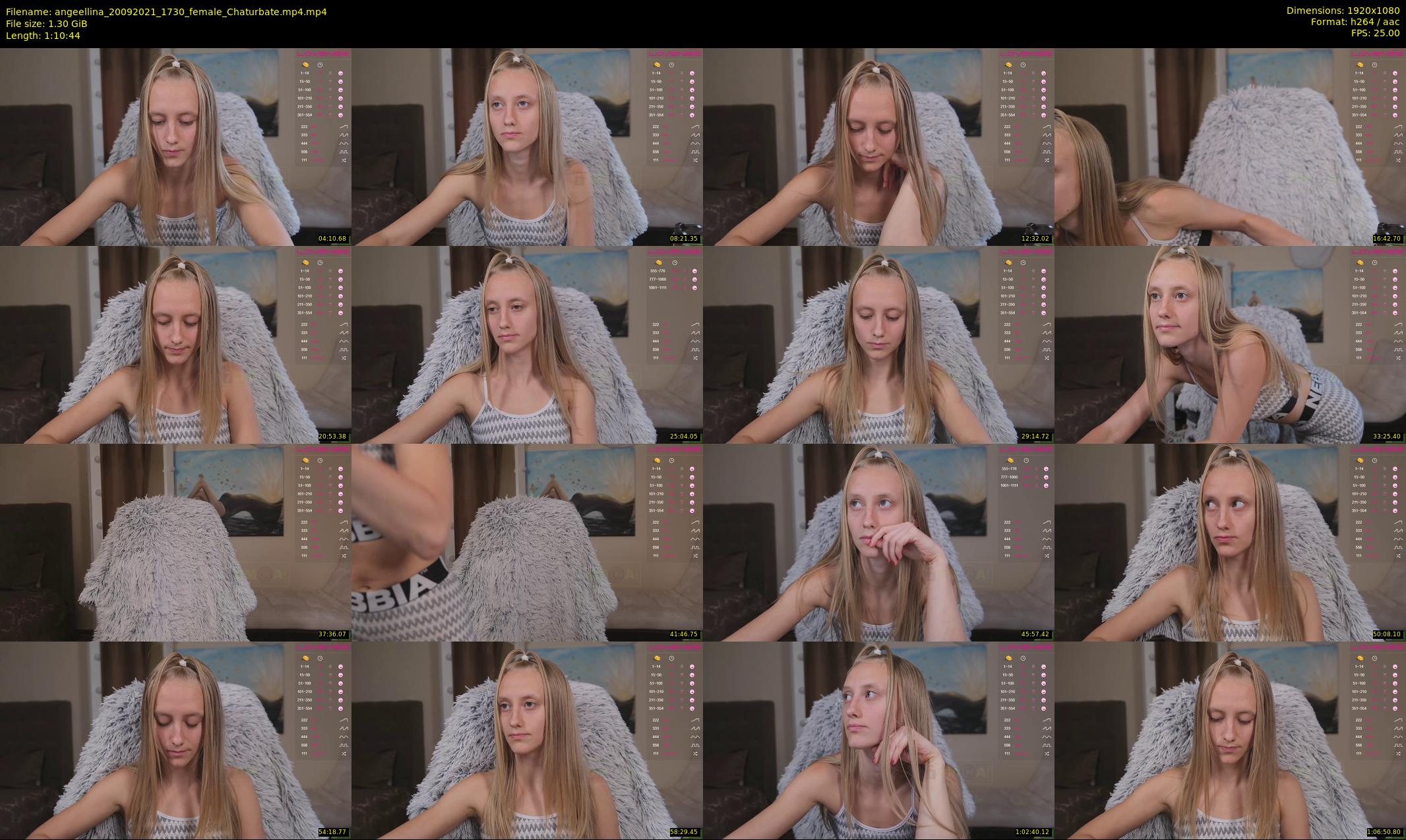 angeellina — 71 minute Chaturbate female cam show recording, 1080p, Sep 20, 2021