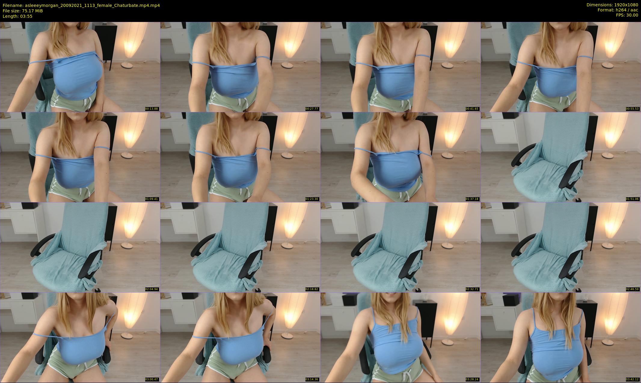 asleeeymorgan — 4 minute Chaturbate female cam show recording, 1080p, Sep 20, 2021