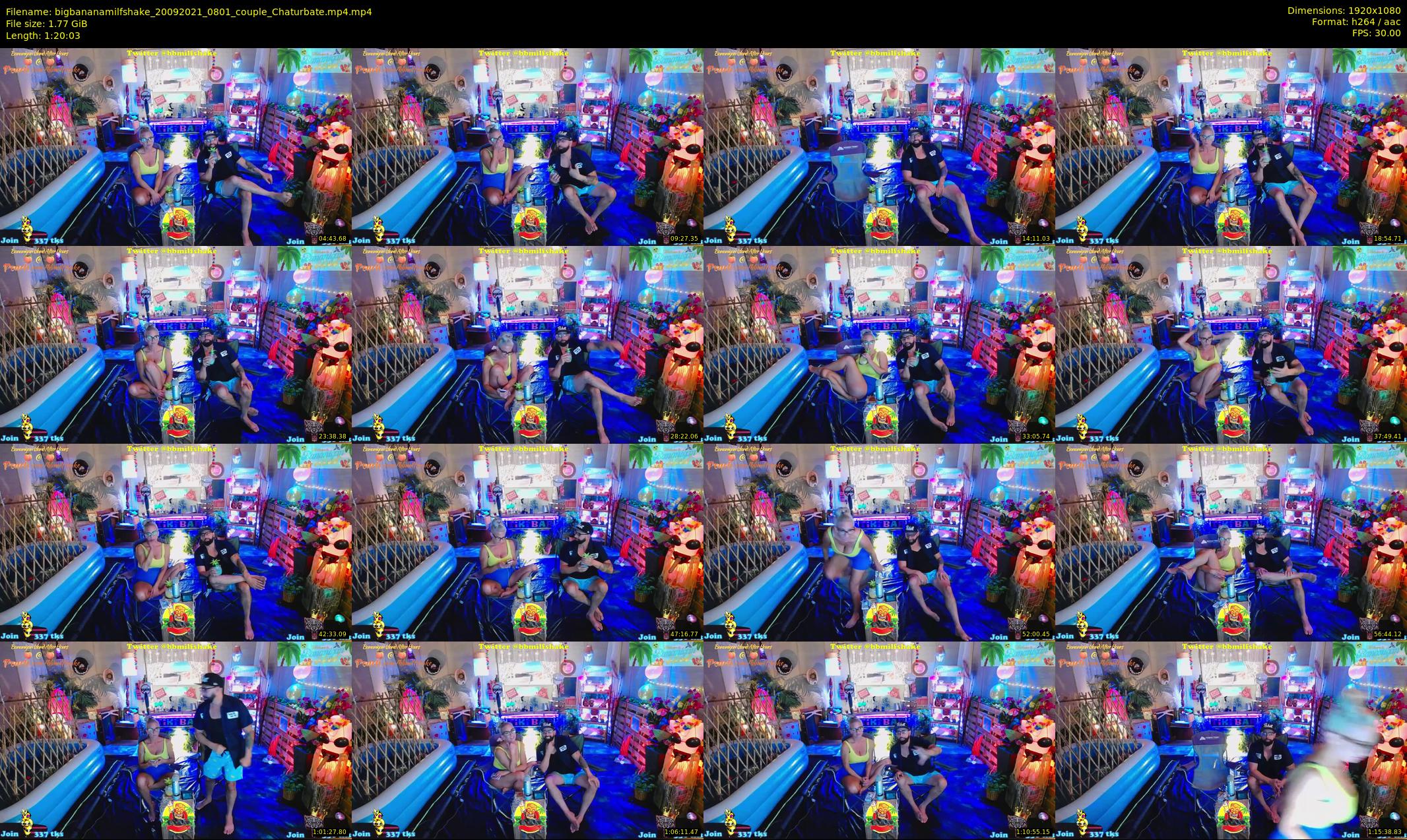 bigbananamilfshake — 81 minute Chaturbate couple cam show recording, 1080p, Sep 20, 2021