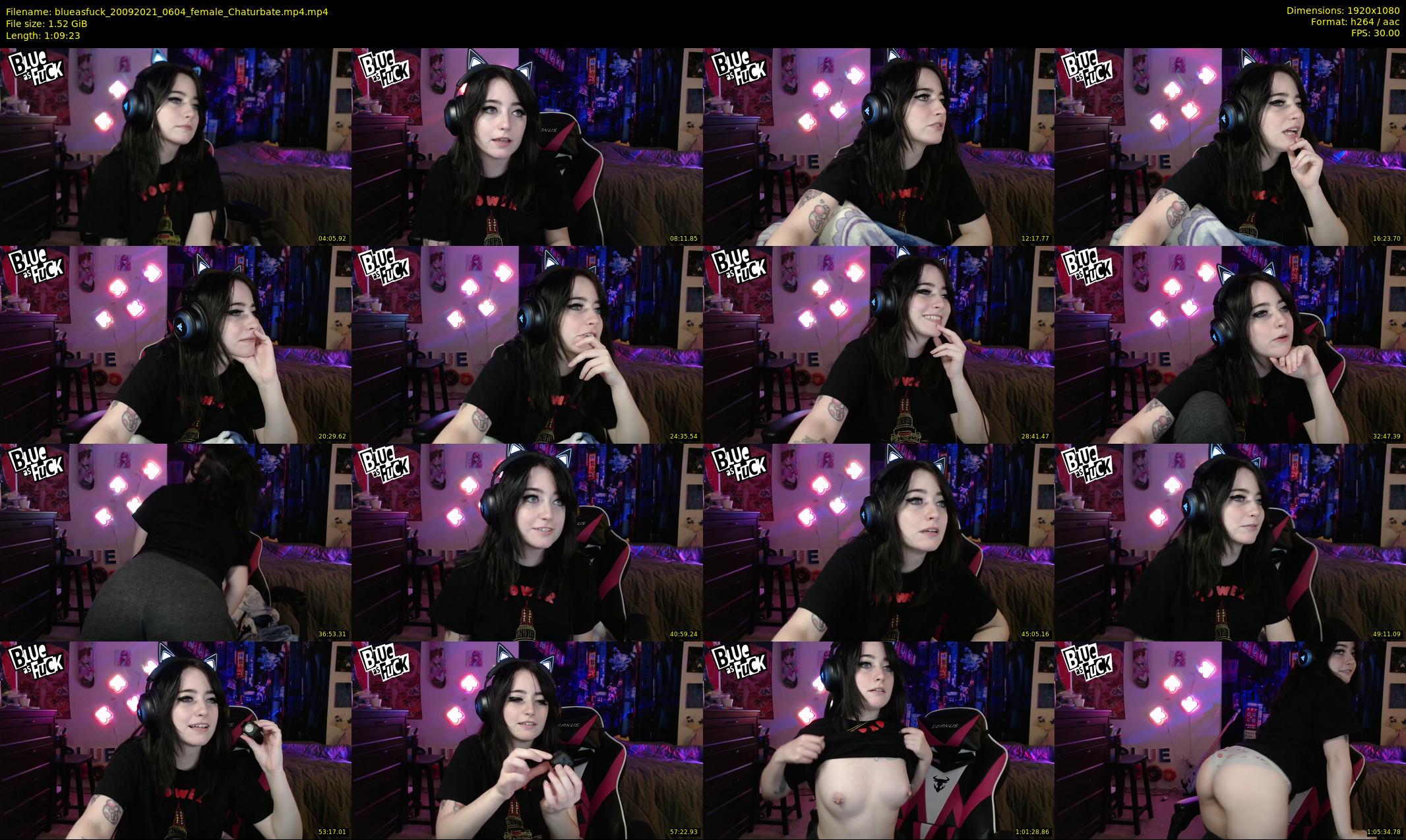 blueasfuck — 70 minute Chaturbate female cam show recording, 1080p, Sep 20, 2021