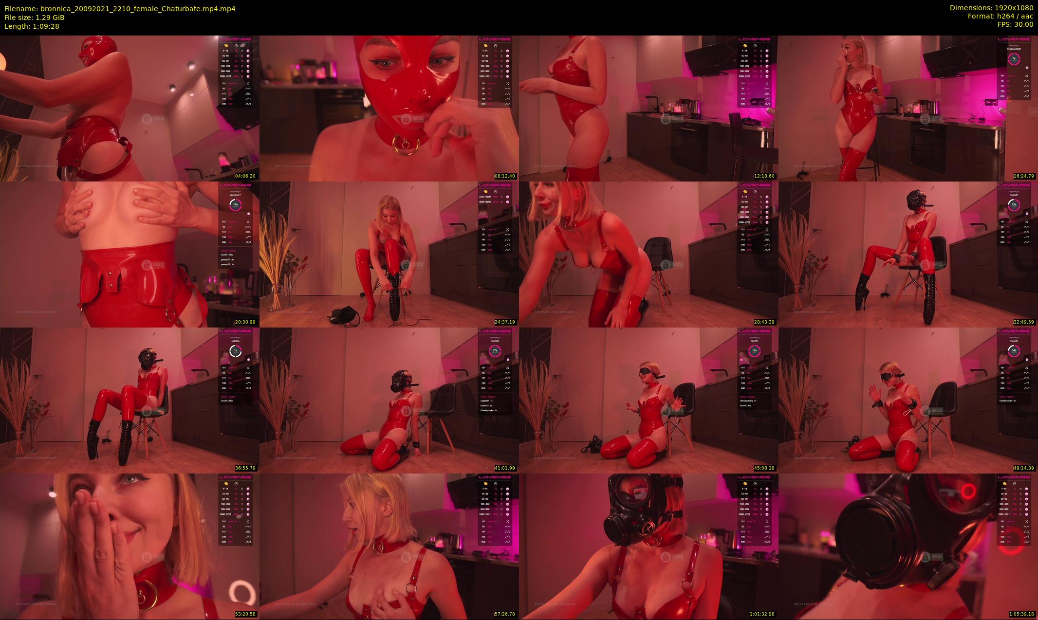 bronnica — 70 minute Chaturbate female cam show recording, 1080p, Sep 20, 2021