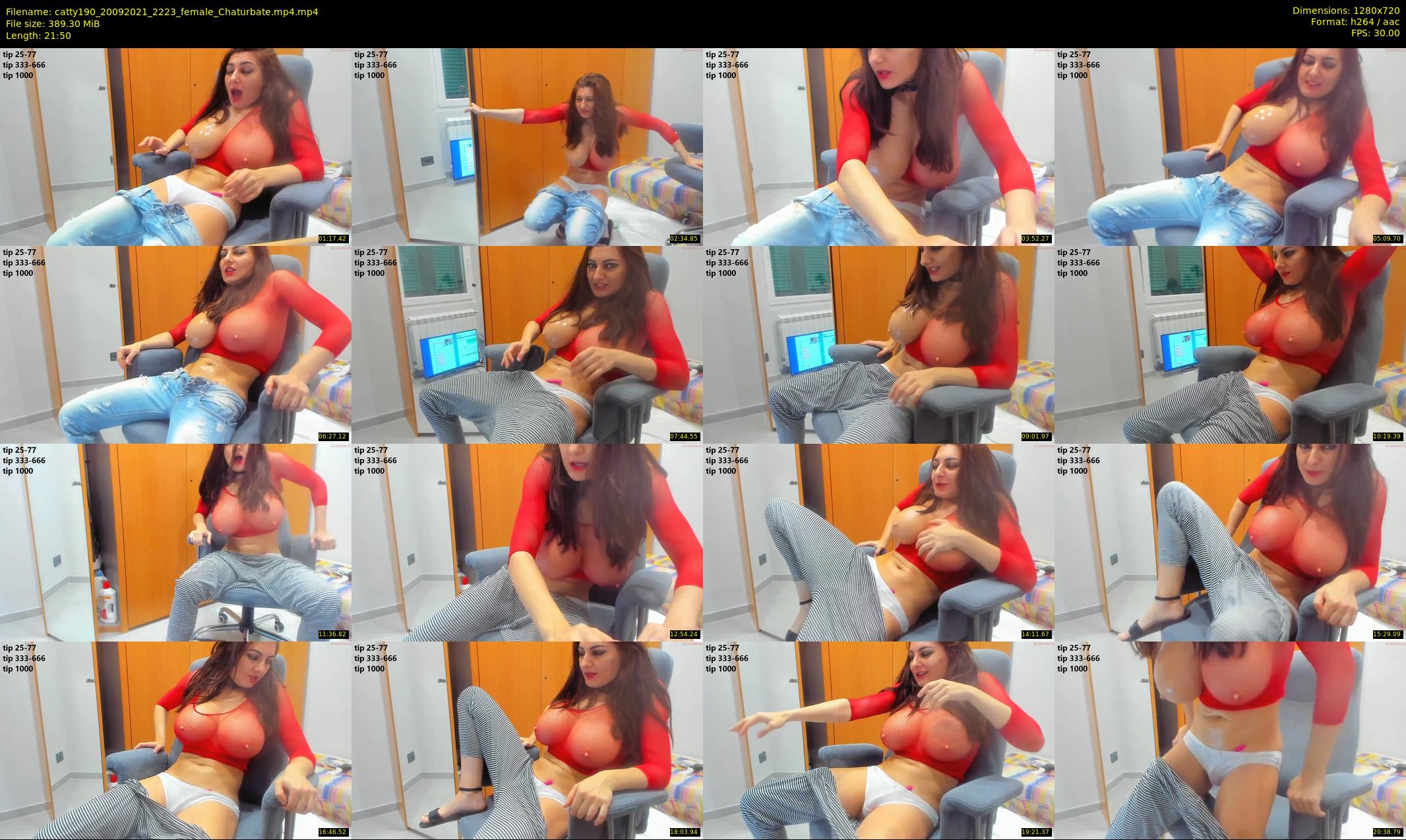 catty190 — 22 minute Chaturbate female cam show recording, 720p, Sep 20, 2021