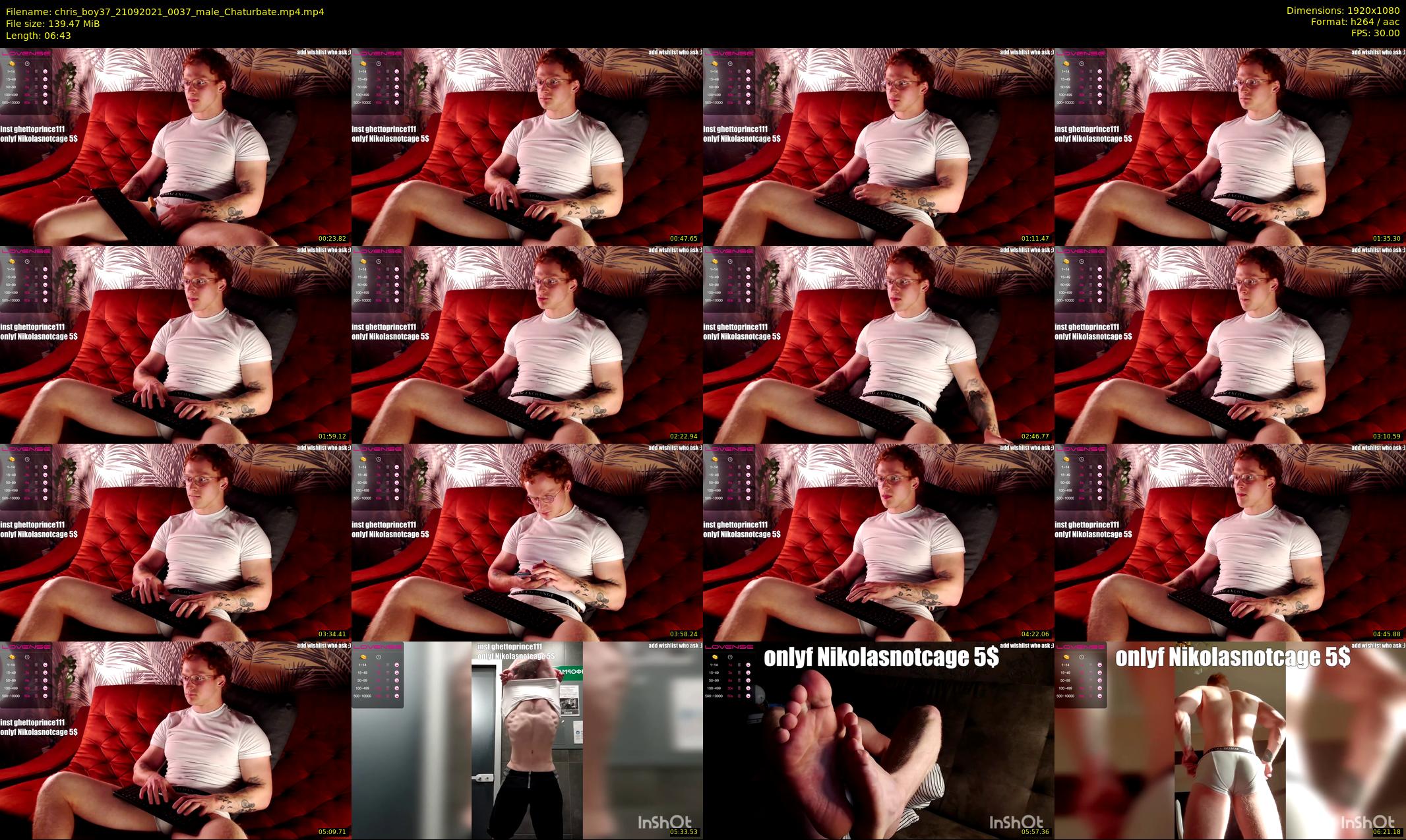 chris_boy37 — 7 minute Chaturbate male cam show recording, 1080p, Sep 21, 2021