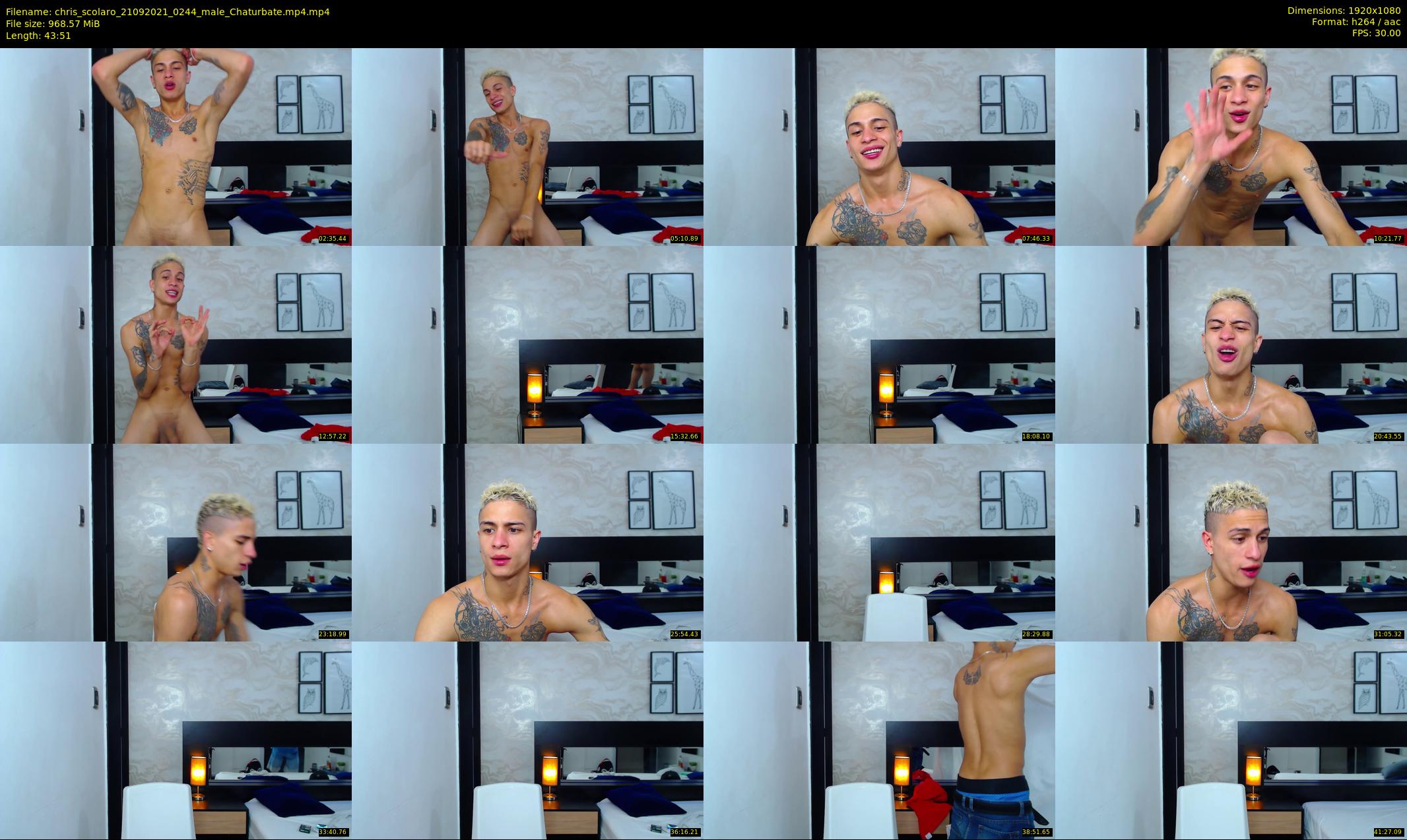 chris_scolaro — 44 minute Chaturbate male cam show recording, 1080p, Sep 21, 2021