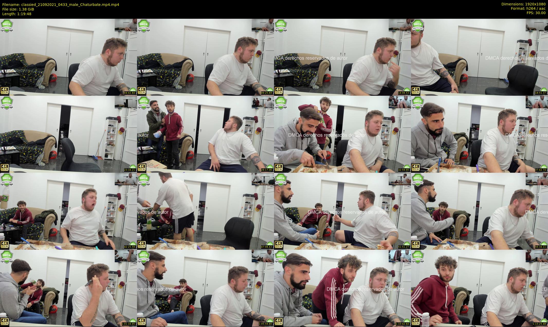 classied — 80 minute Chaturbate male cam show recording, 1080p, Sep 21, 2021