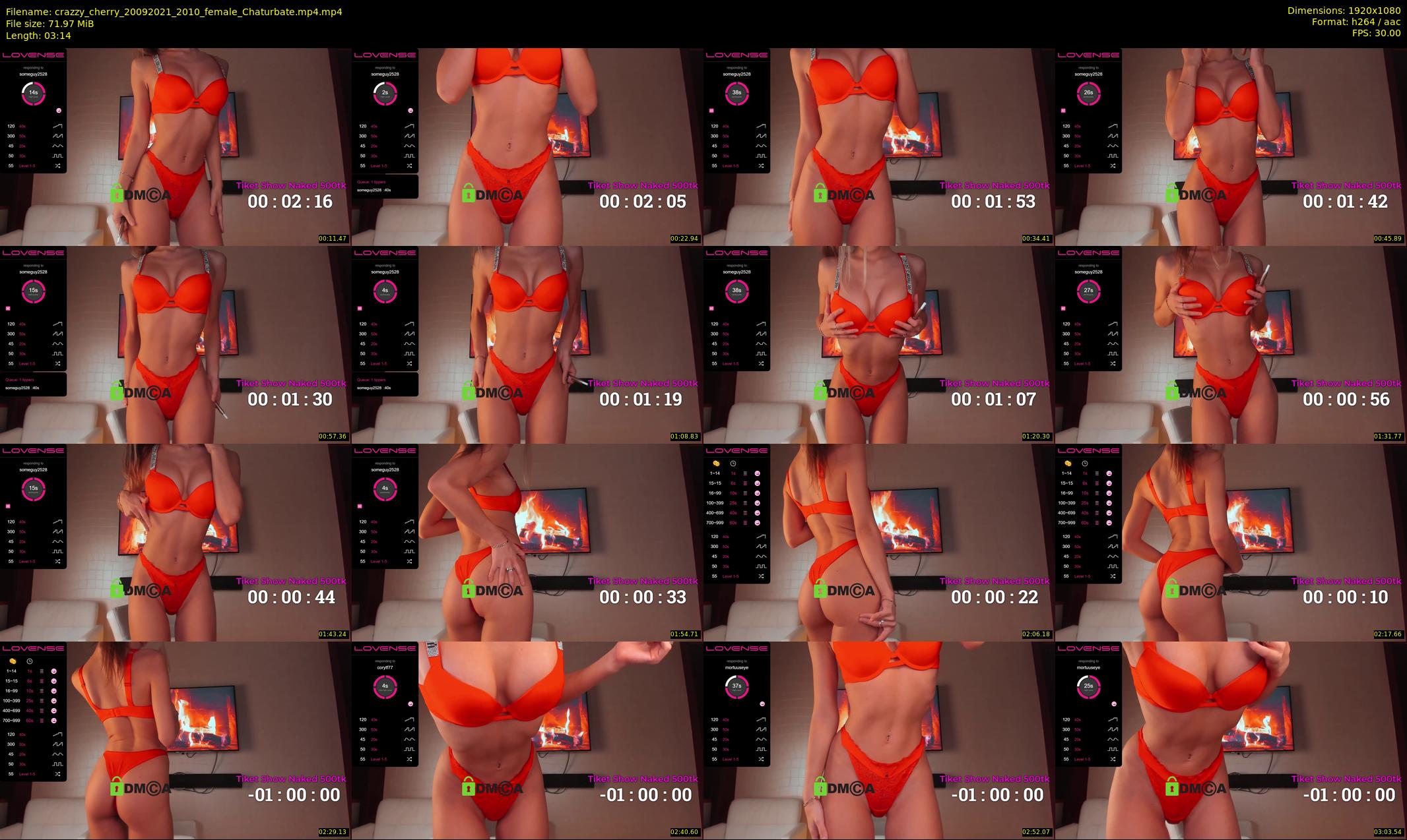 crazzy_cherry — 4 minute Chaturbate female cam show recording, 1080p, Sep 20, 2021