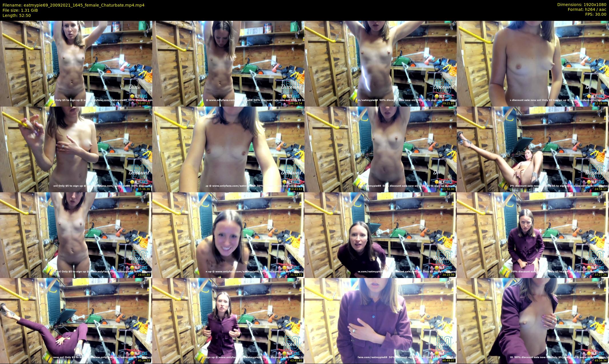 eatmypie69 — 53 minute Chaturbate female cam show recording, 1080p, Sep 20, 2021