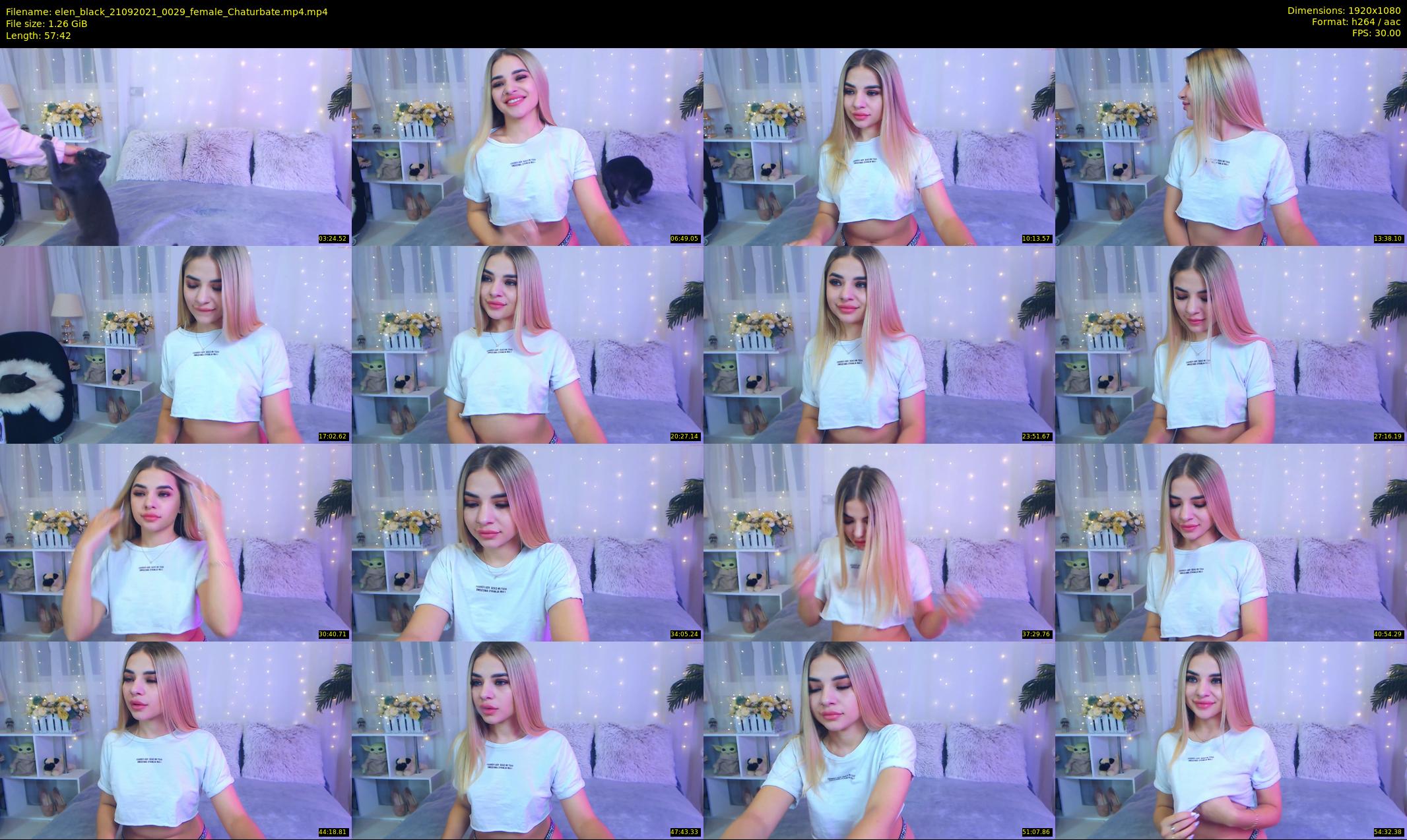 elen_black — 58 minute Chaturbate female cam show recording, 1080p, Sep 21, 2021