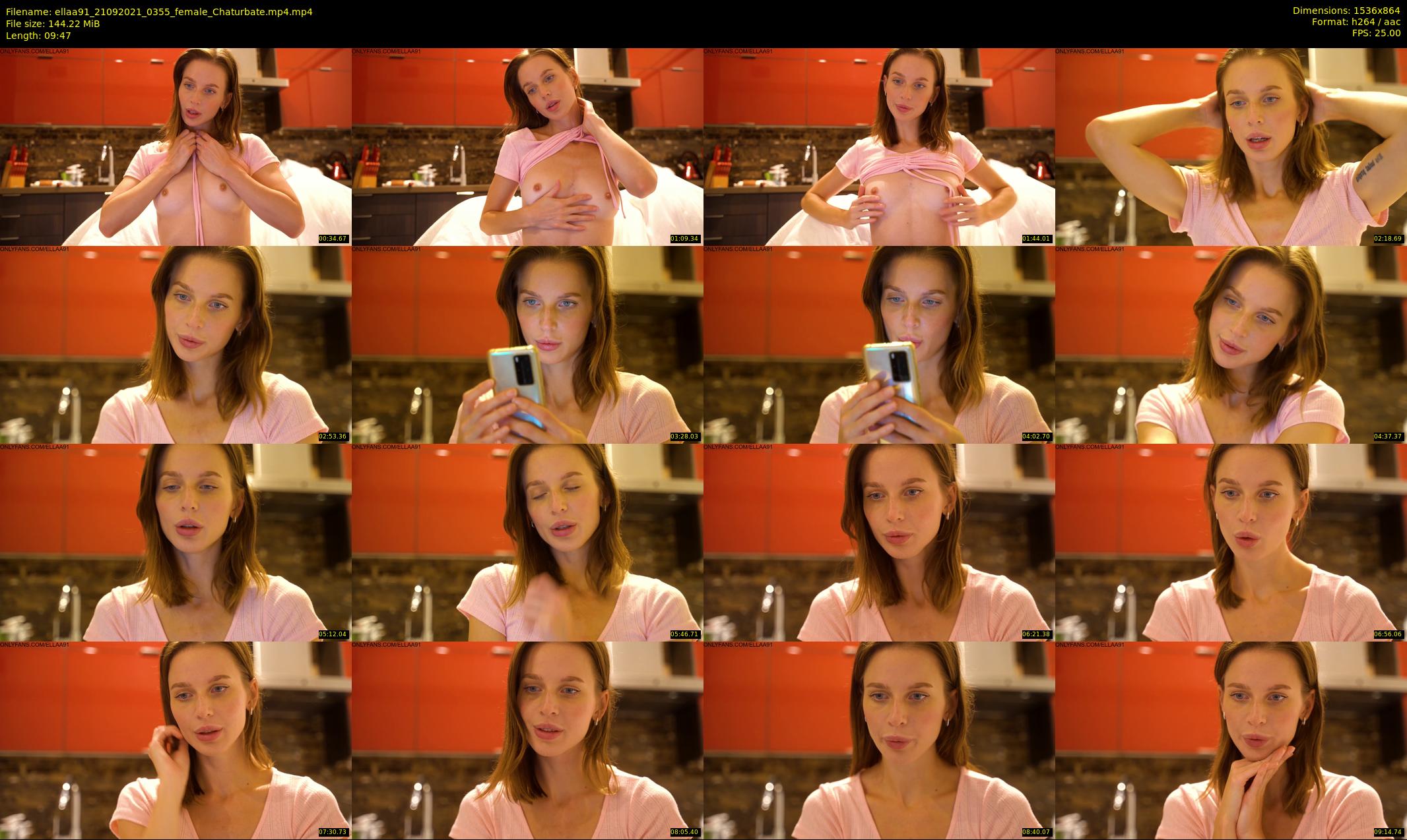ellaa91 — 10 minute Chaturbate female cam show recording, 720p, Sep 21, 2021