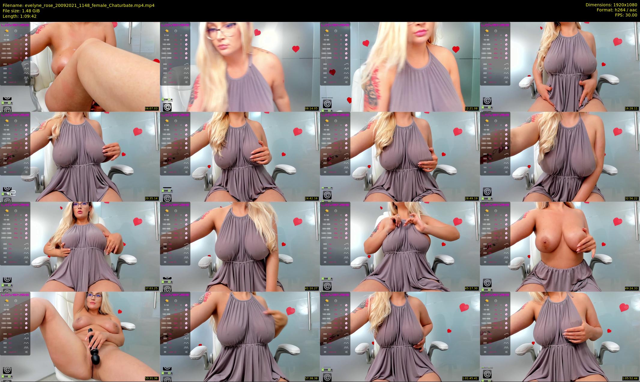 evelyne_rose — 70 minute Chaturbate female cam show recording, 1080p, Sep 20, 2021