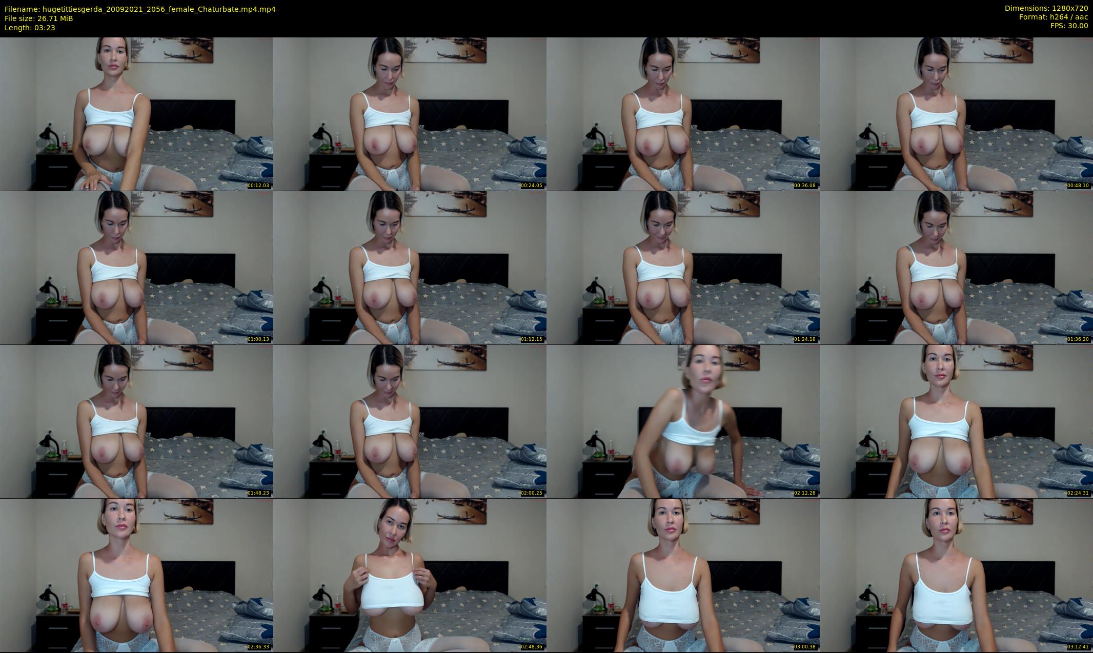 hugetittiesgerda — 4 minute Chaturbate female cam show recording, 720p, Sep 20, 2021