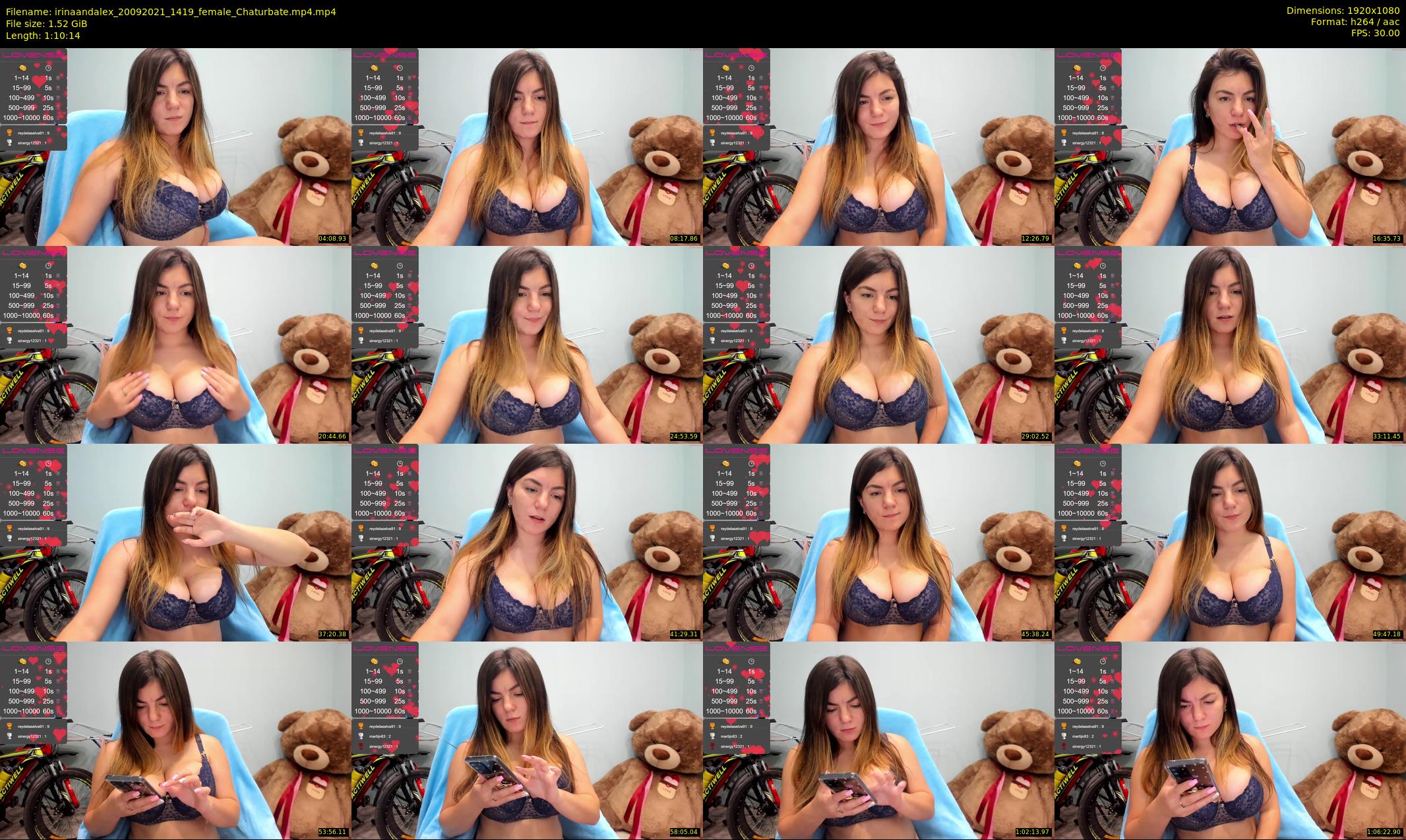 irinaandalex — 71 minute Chaturbate couple cam show recording, 1080p, Sep 20, 2021